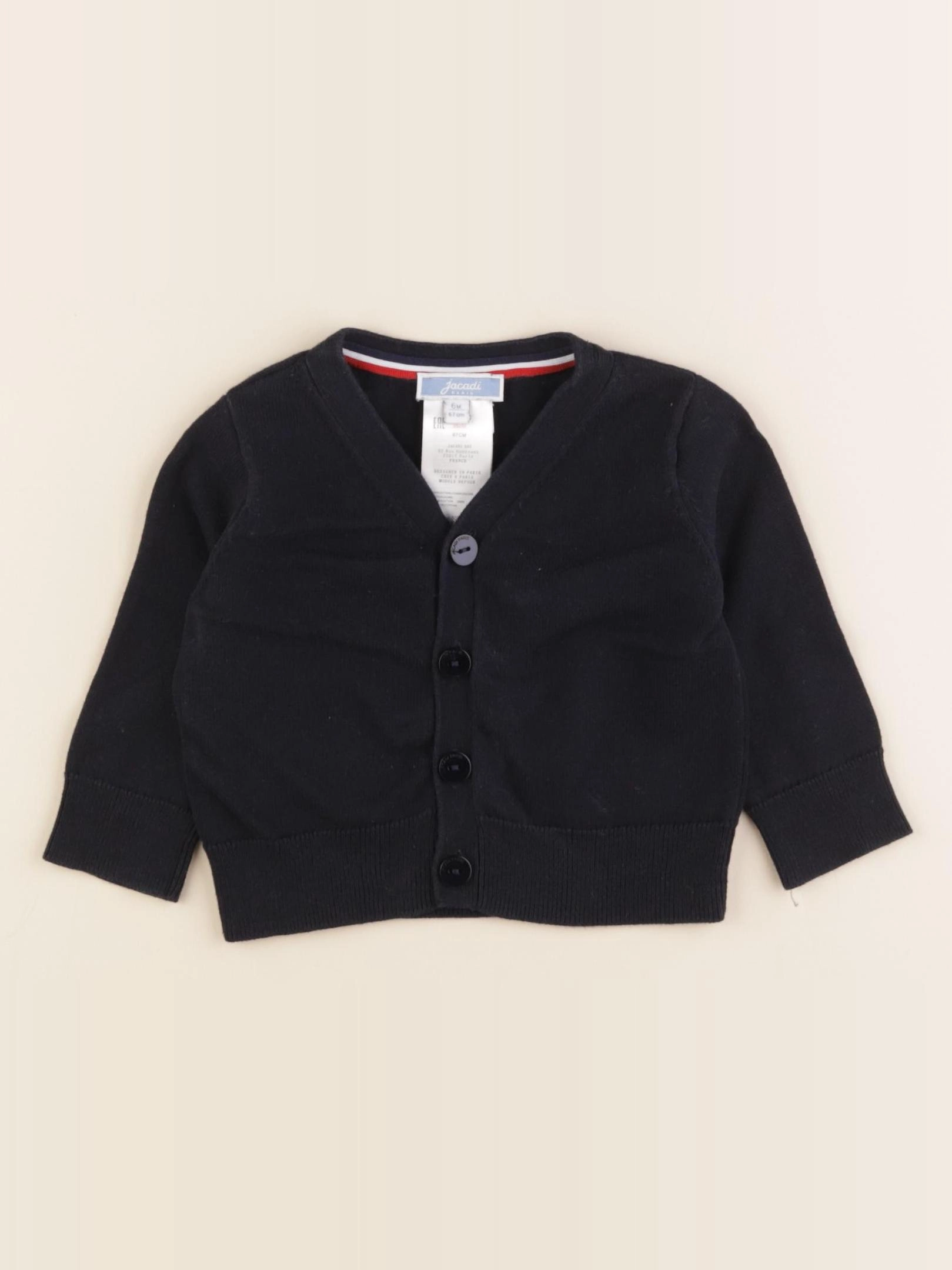 Jacadi - gilet bleu - 6 mois