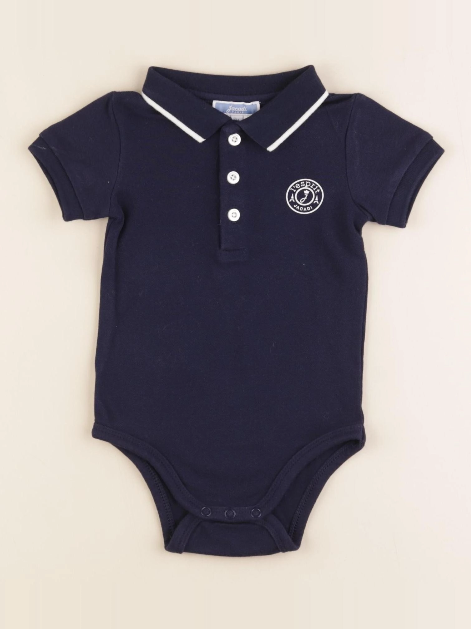 Jacadi - body à col bleu - 6 mois