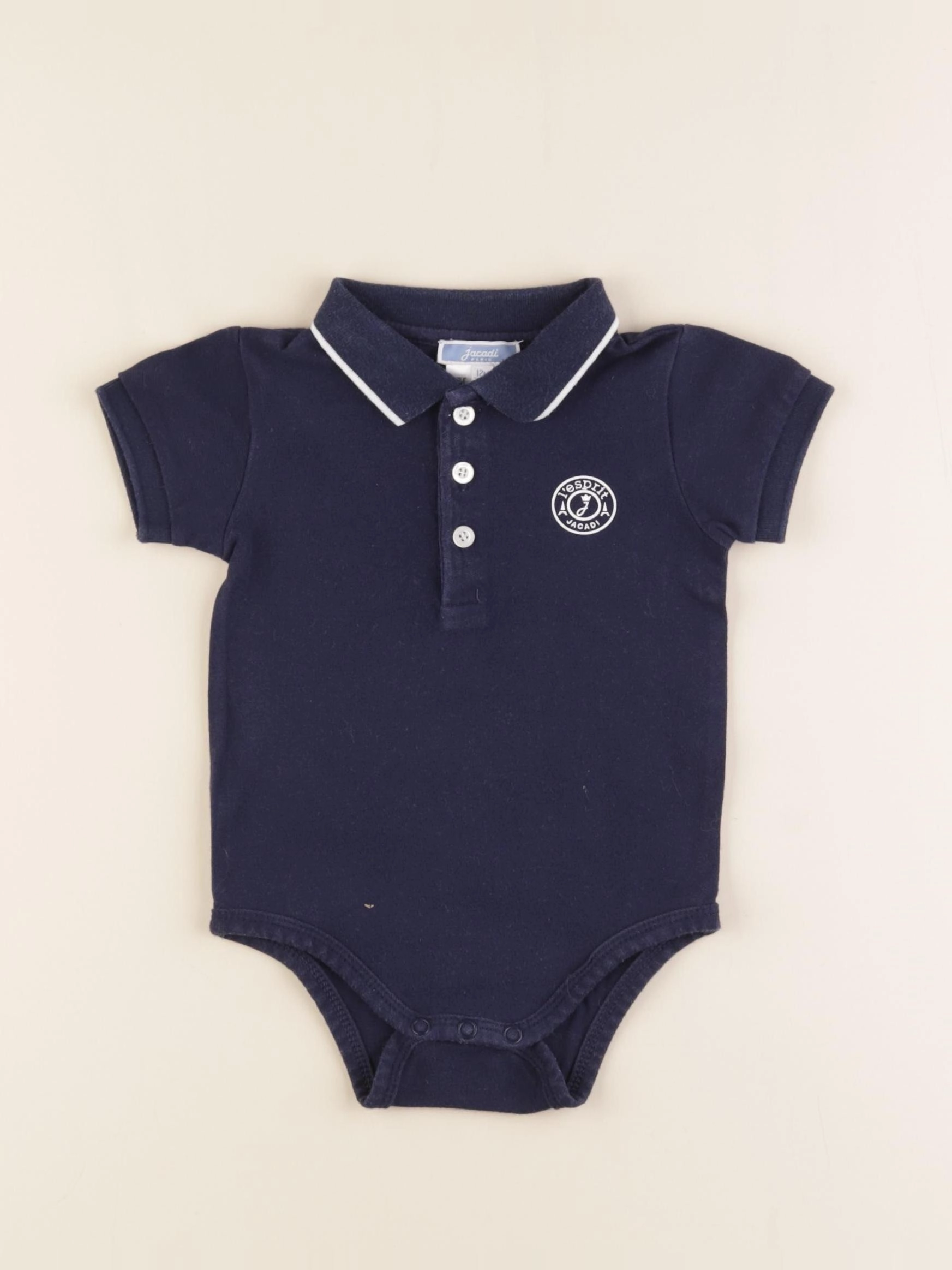 Jacadi - body à col bleu - 12 mois