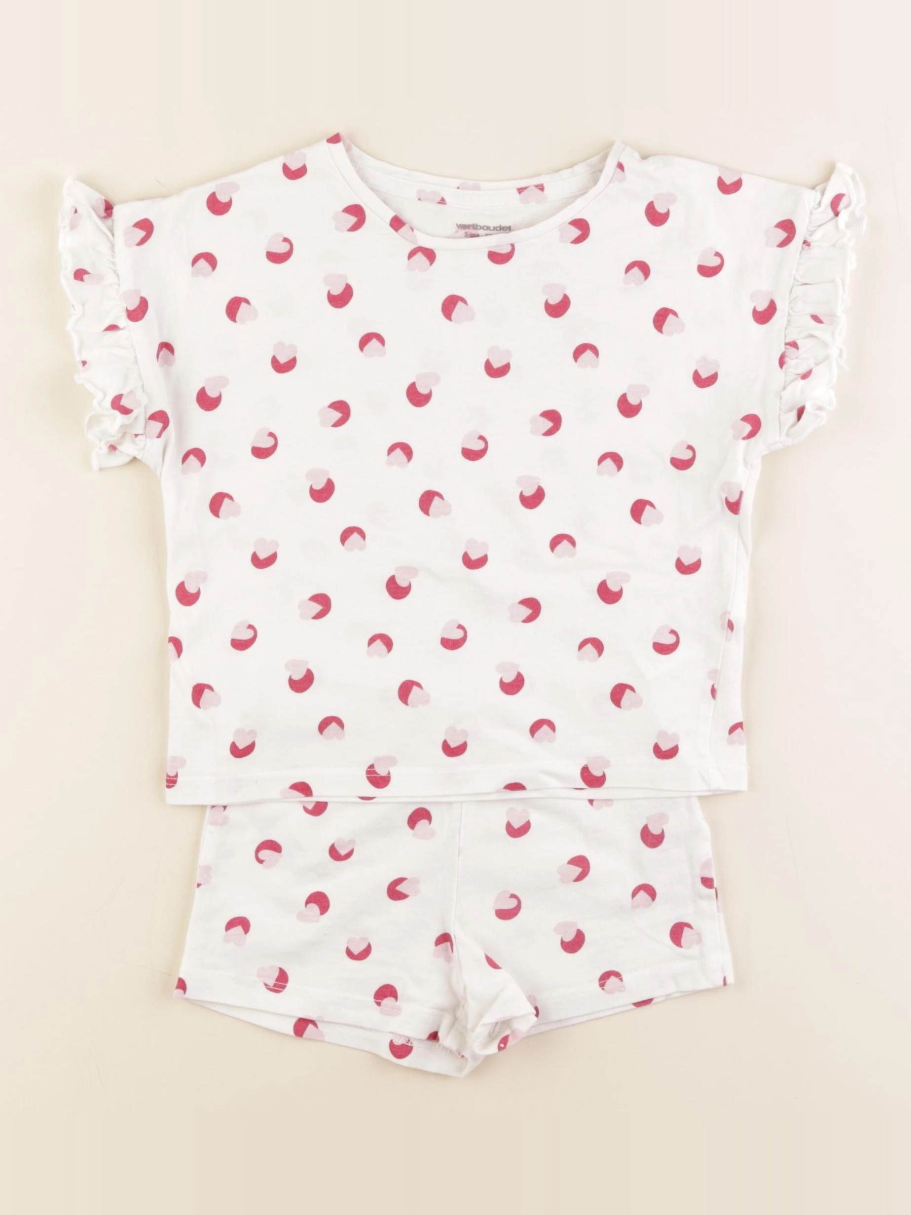 Vertbaudet - pyjama coton blanc - 3 ans