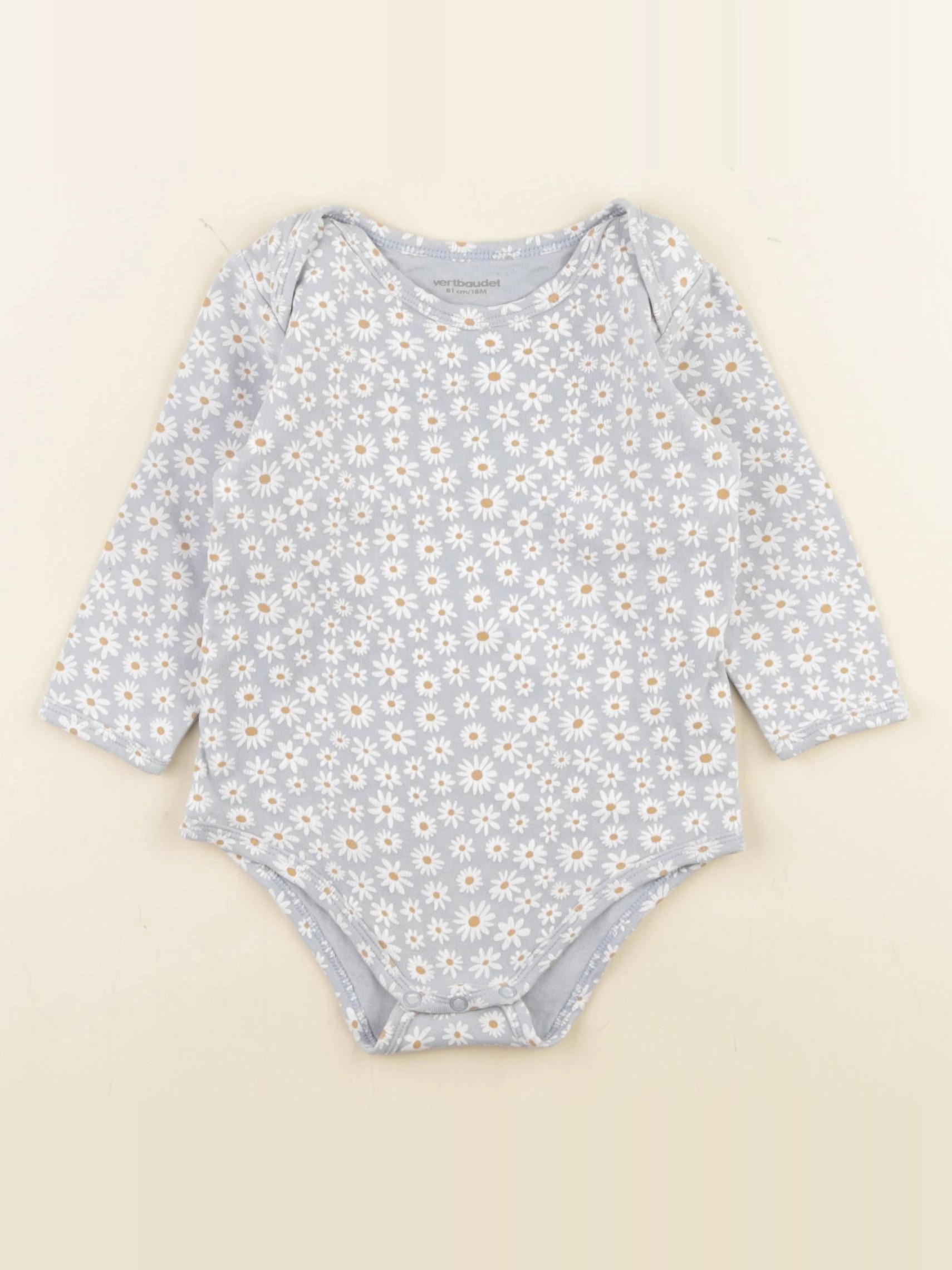 Vertbaudet - body bleu - 18 mois