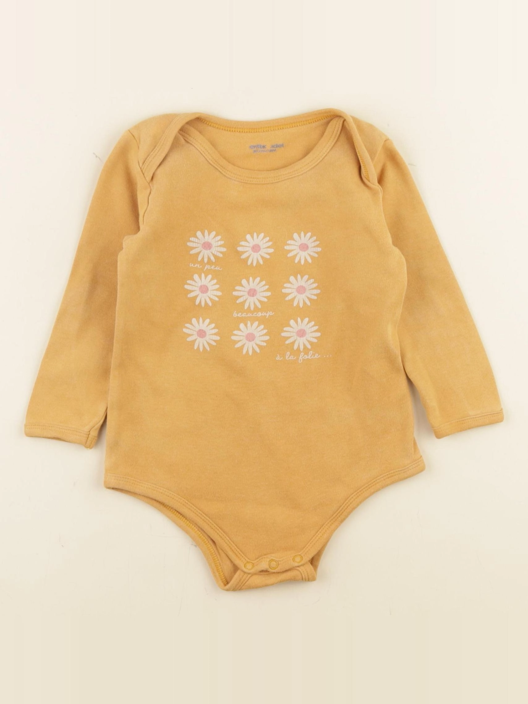 Vertbaudet - body jaune - 18 mois