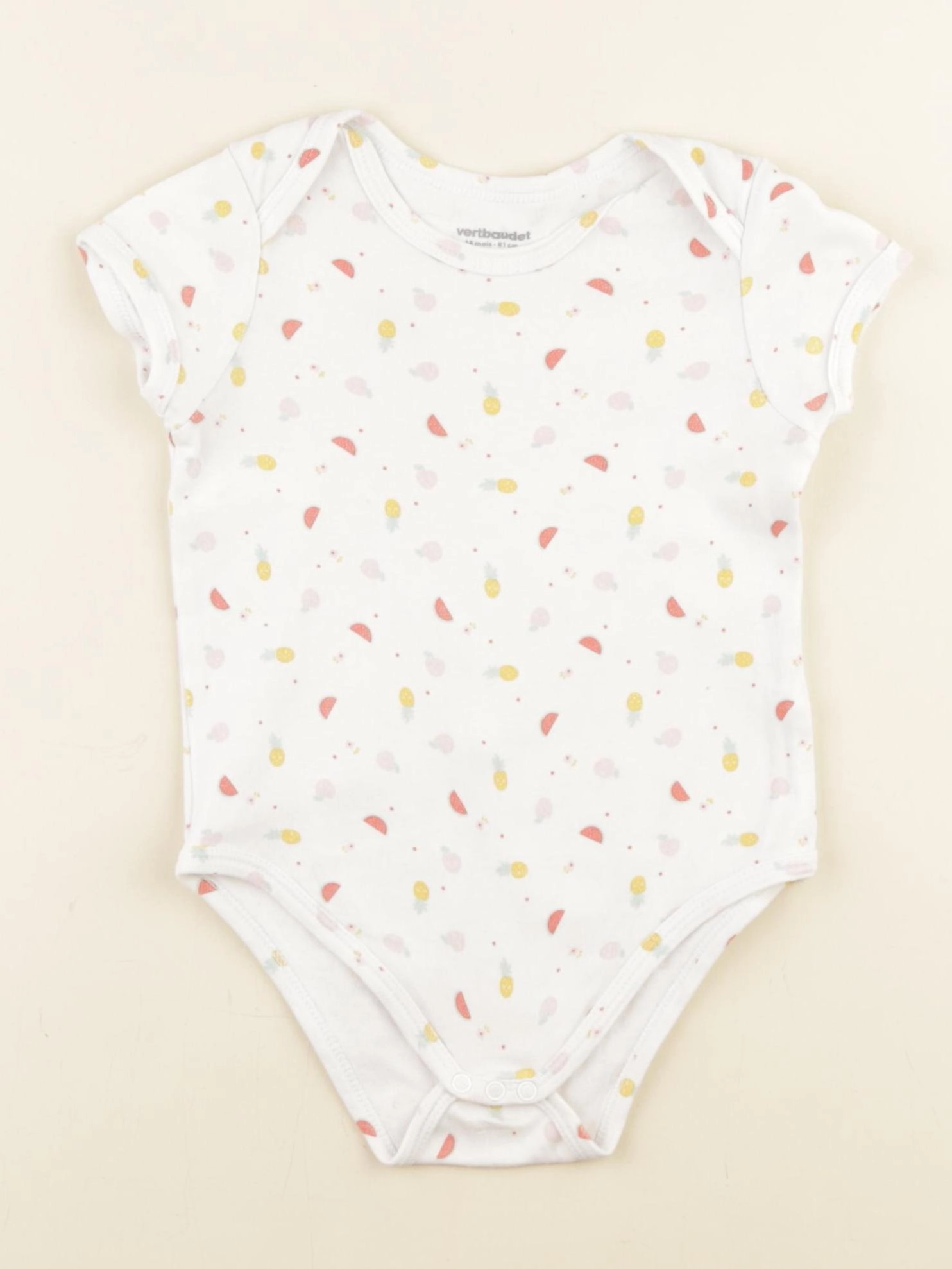 Vertbaudet - body blanc - 18 mois