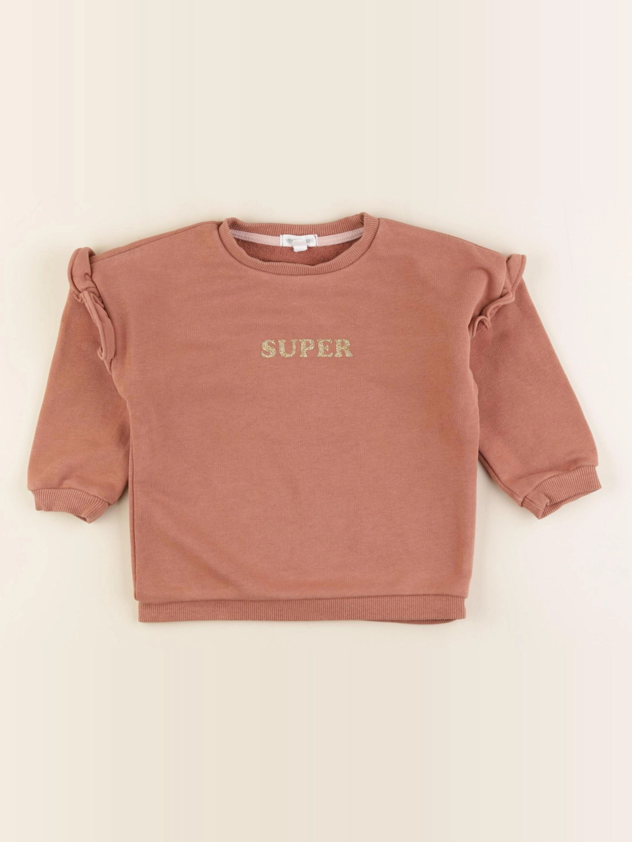 Vertbaudet - sweat rose - 3 ans