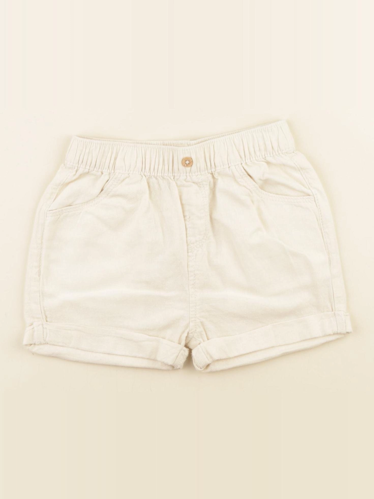 Vertbaudet - short beige - 24 mois