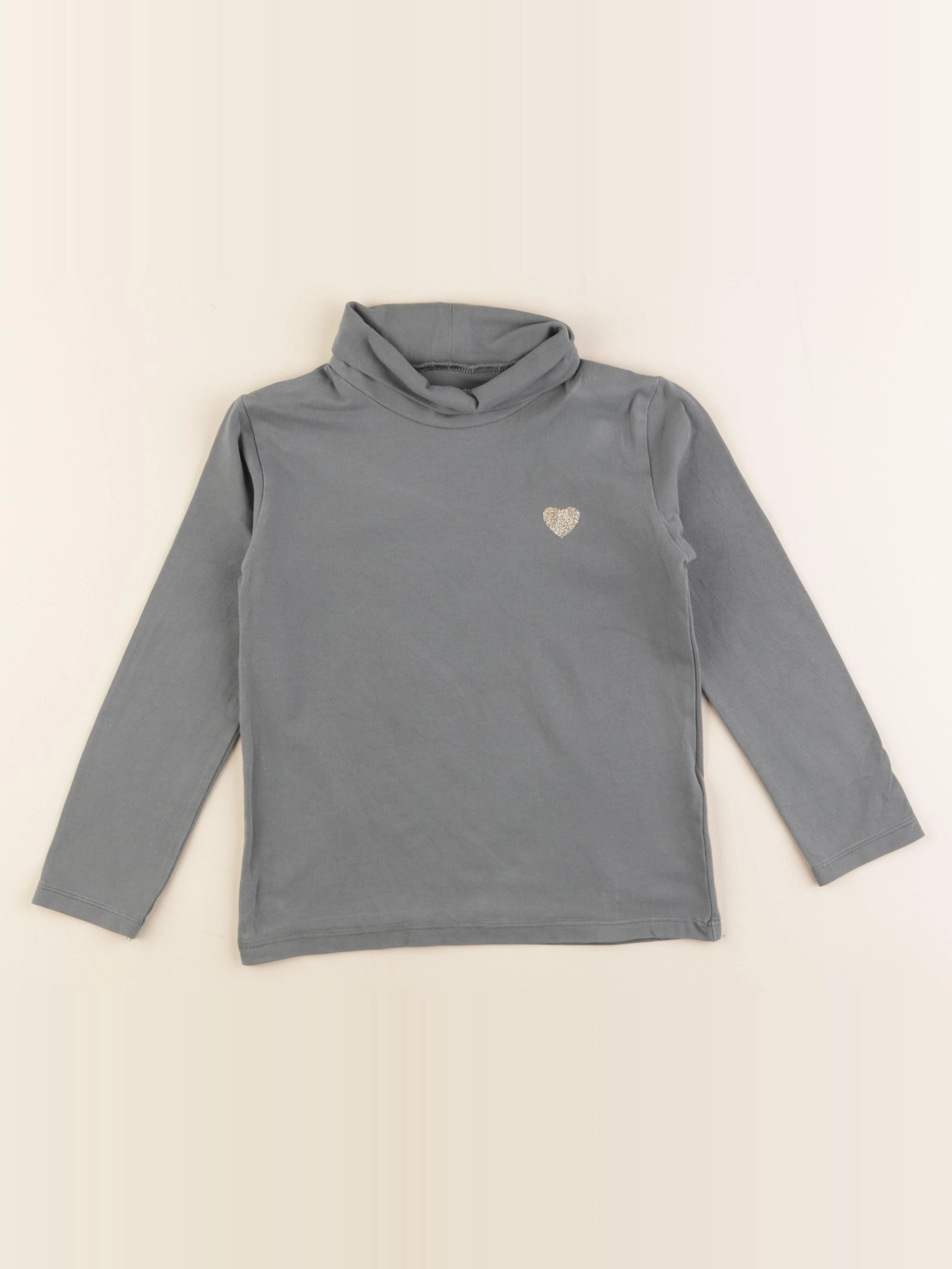 Vertbaudet - sous-pull gris - 5 ans