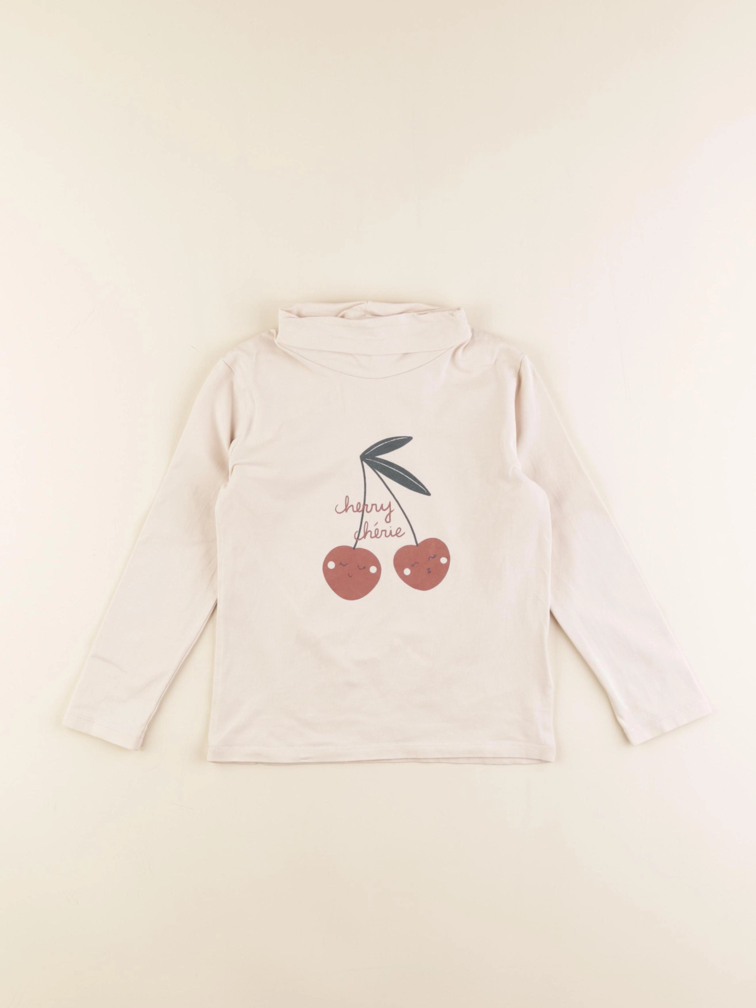 Vertbaudet - sous-pull beige - 5 ans