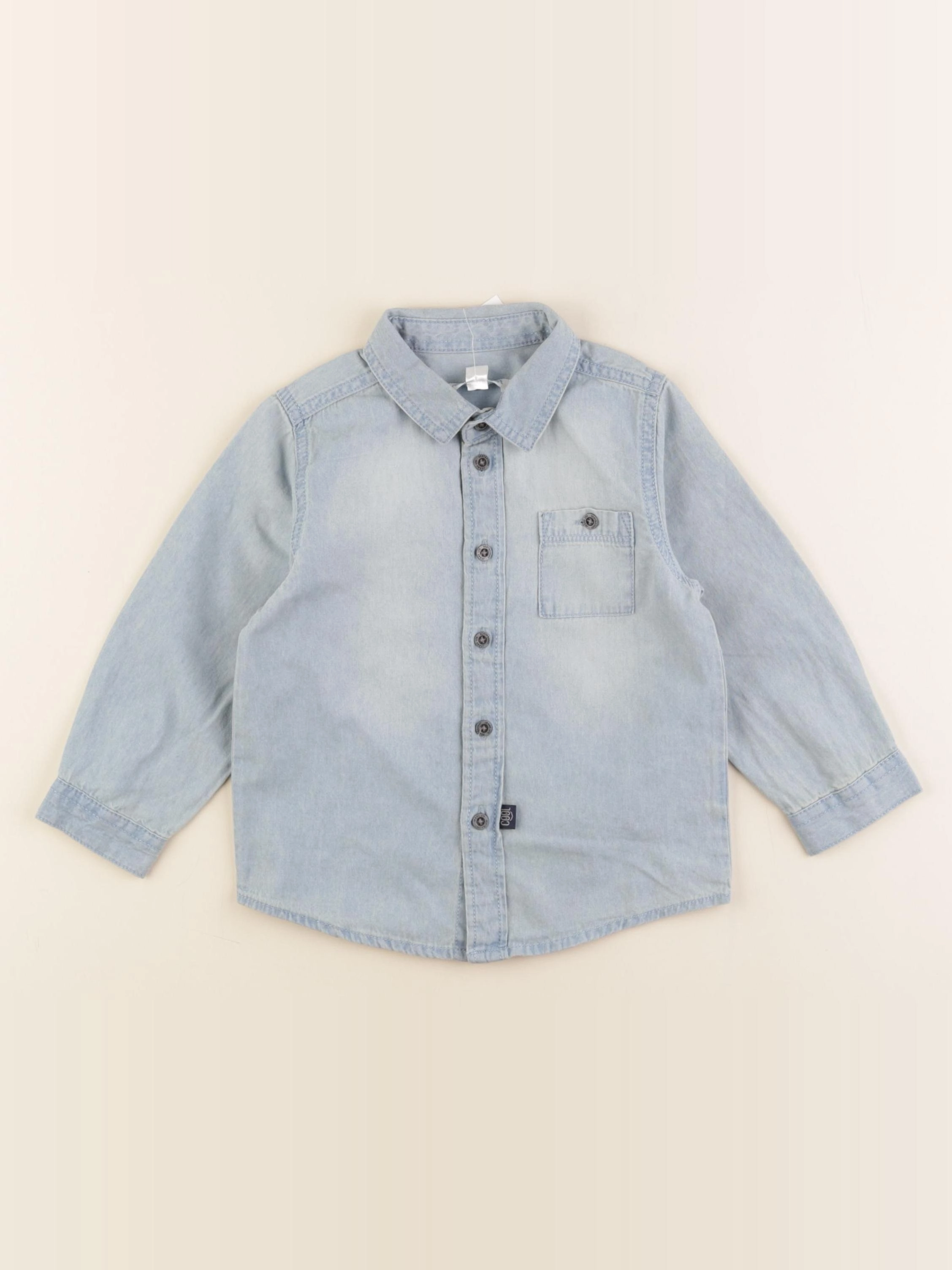 Vertbaudet - chemise bleu - 2 ans
