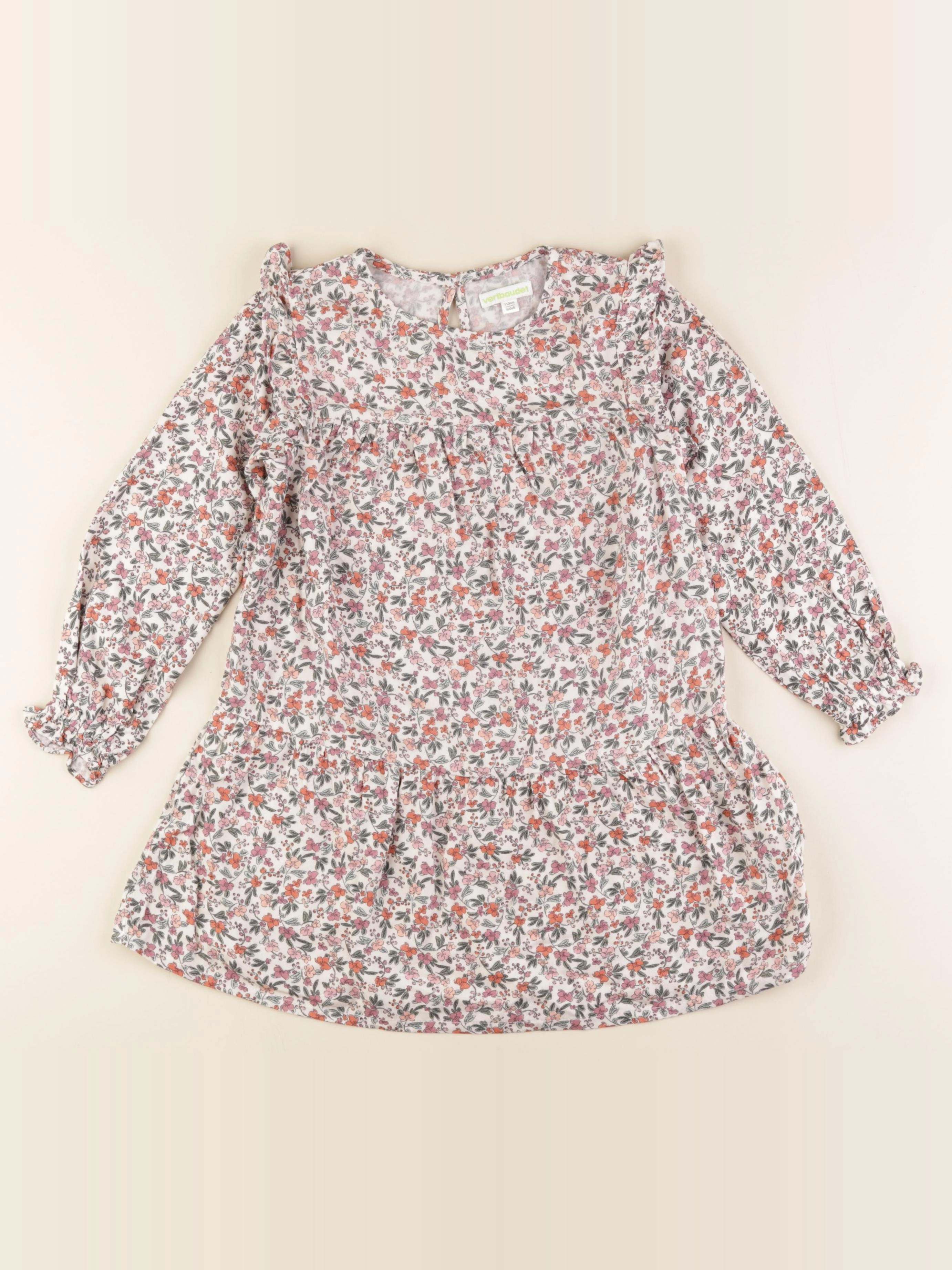 Vertbaudet - robe beige - 5 ans