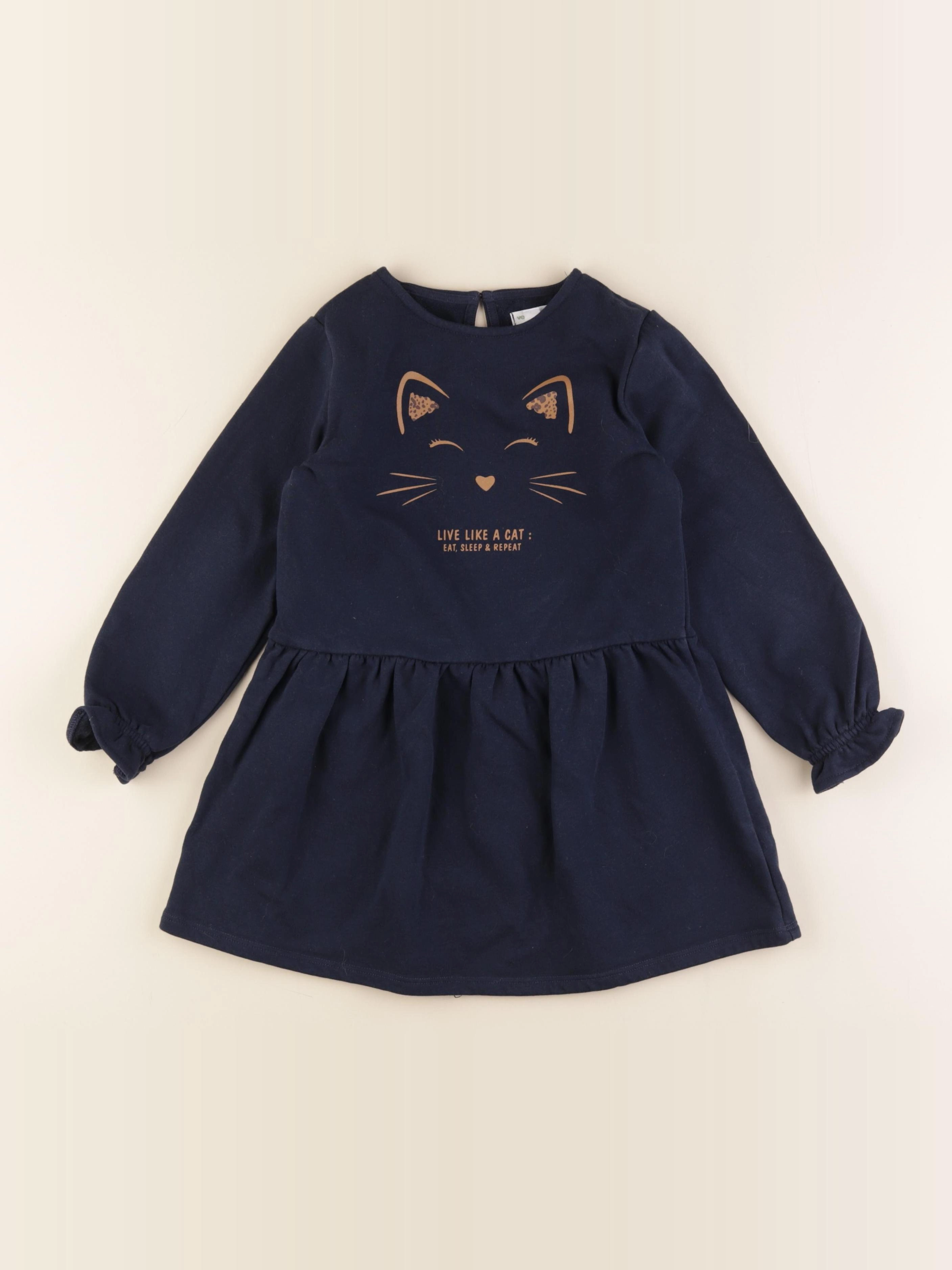 Vertbaudet - robe bleu - 5 ans