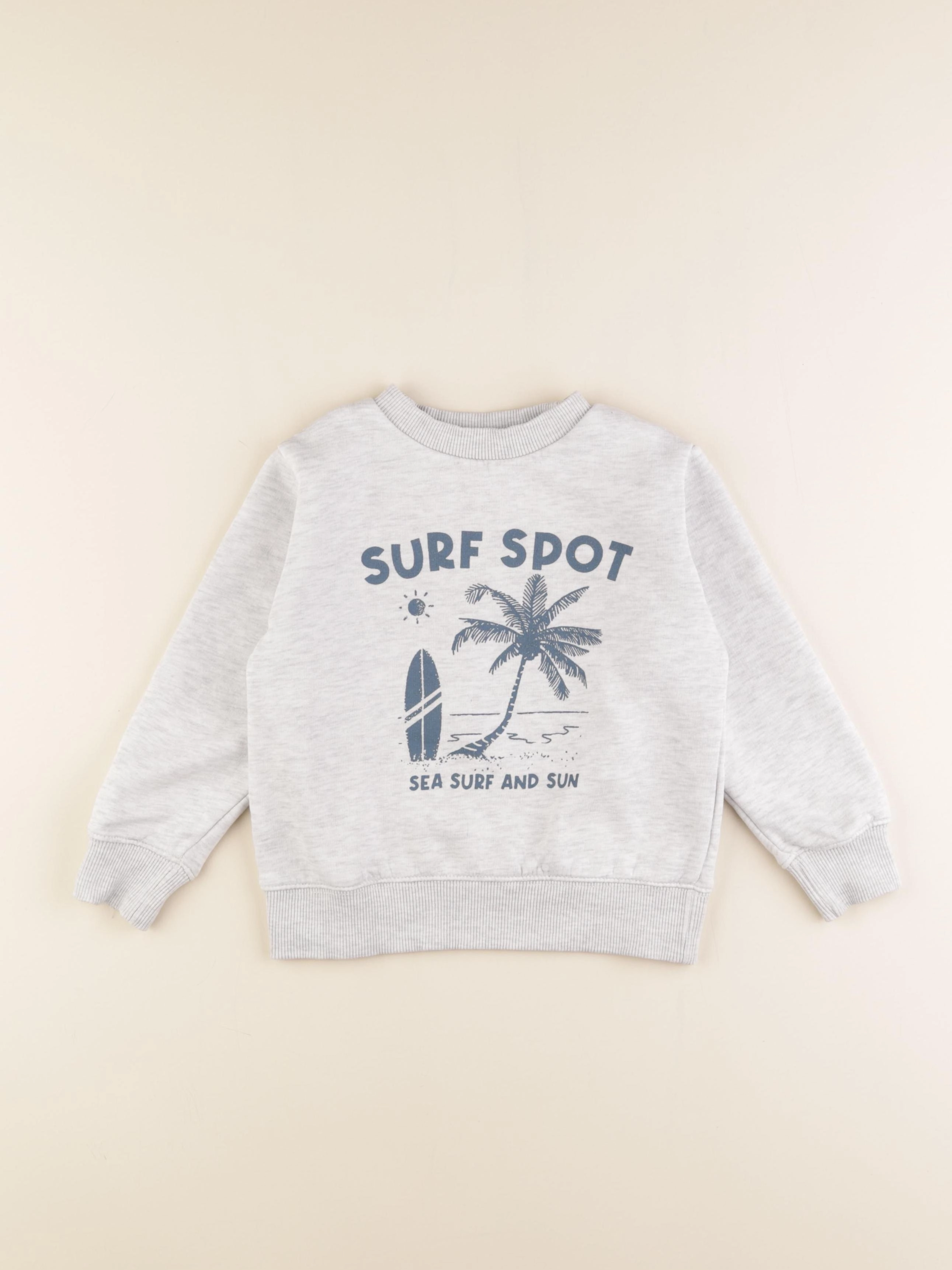 Vertbaudet - sweat gris - 5 ans