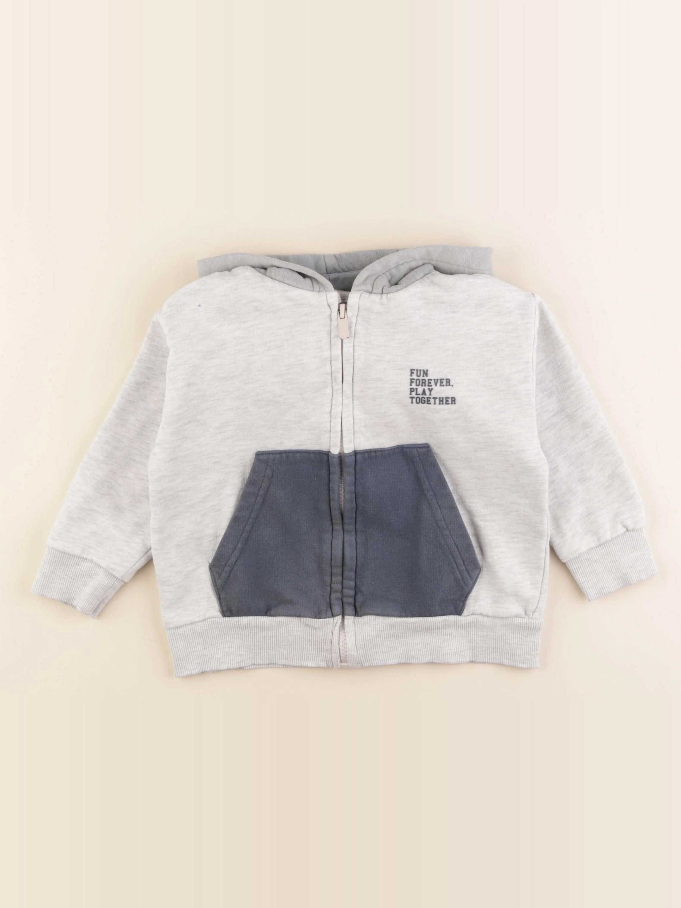 Vertbaudet - sweat gris - 4 ans