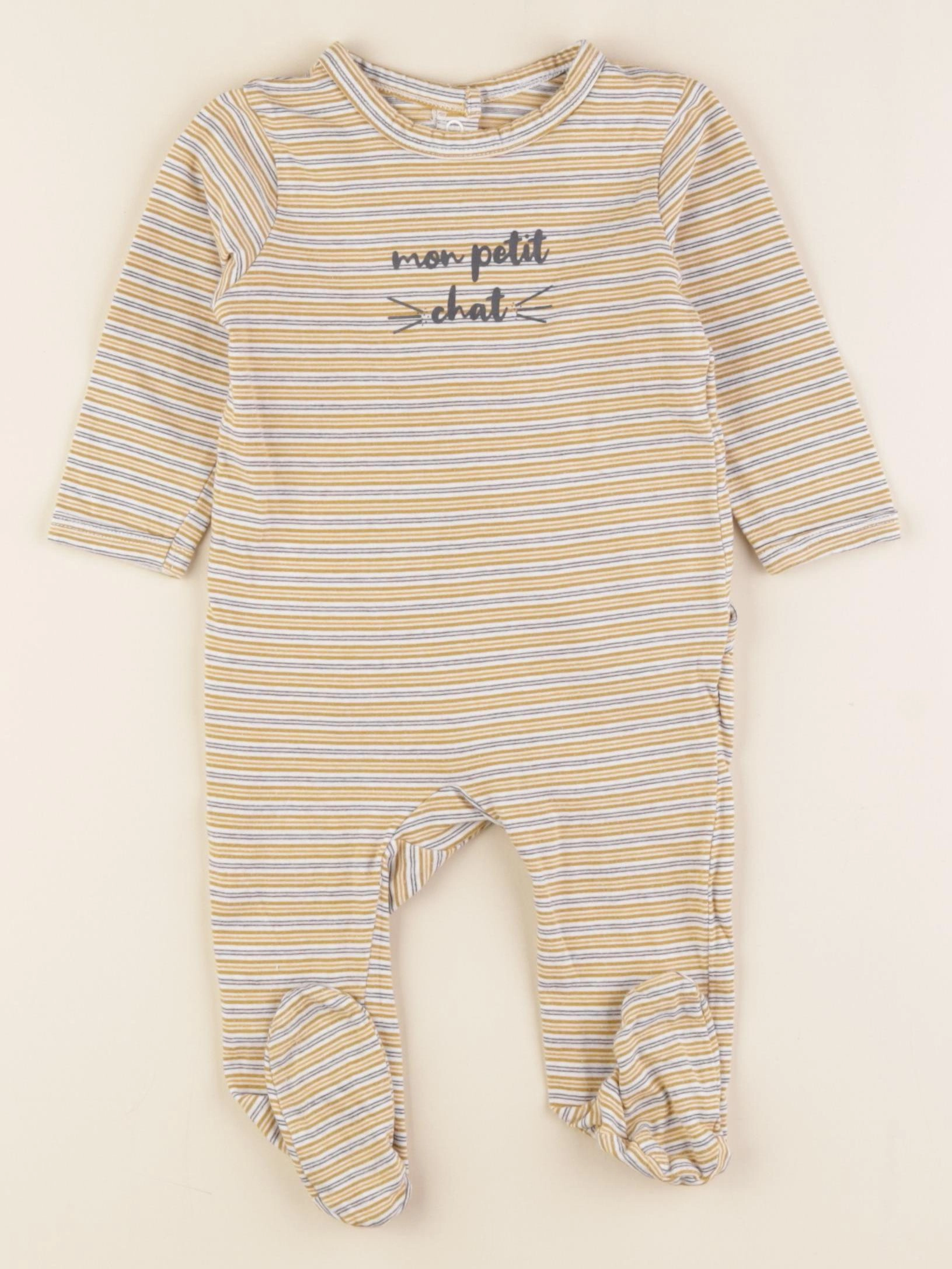 Vertbaudet - pyjama coton multicolore - 6 mois