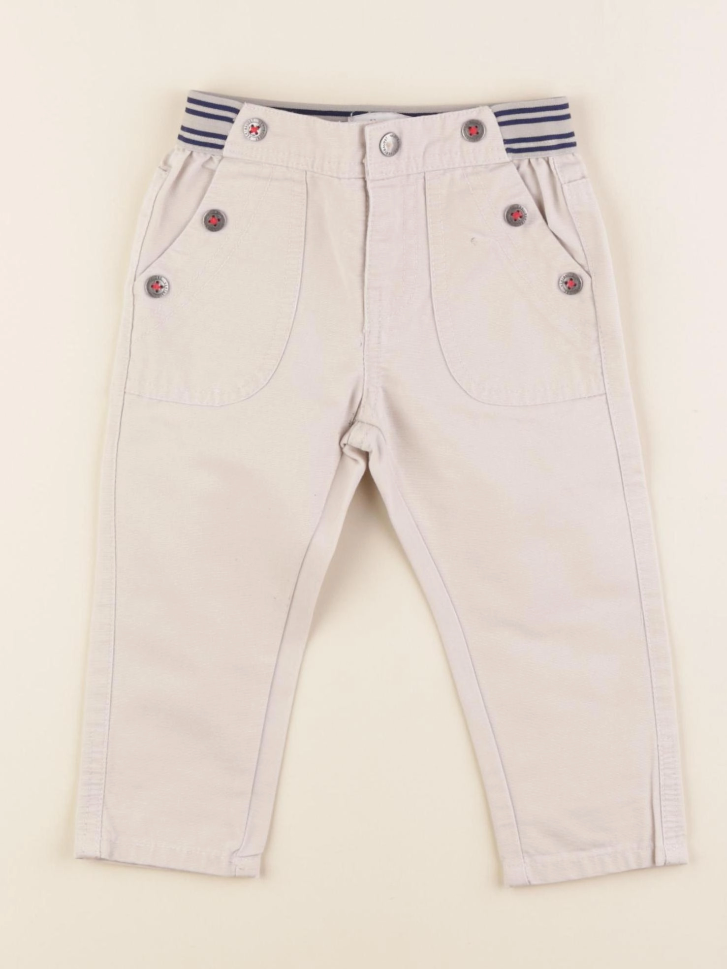 Vertbaudet - jean marron - 9 mois