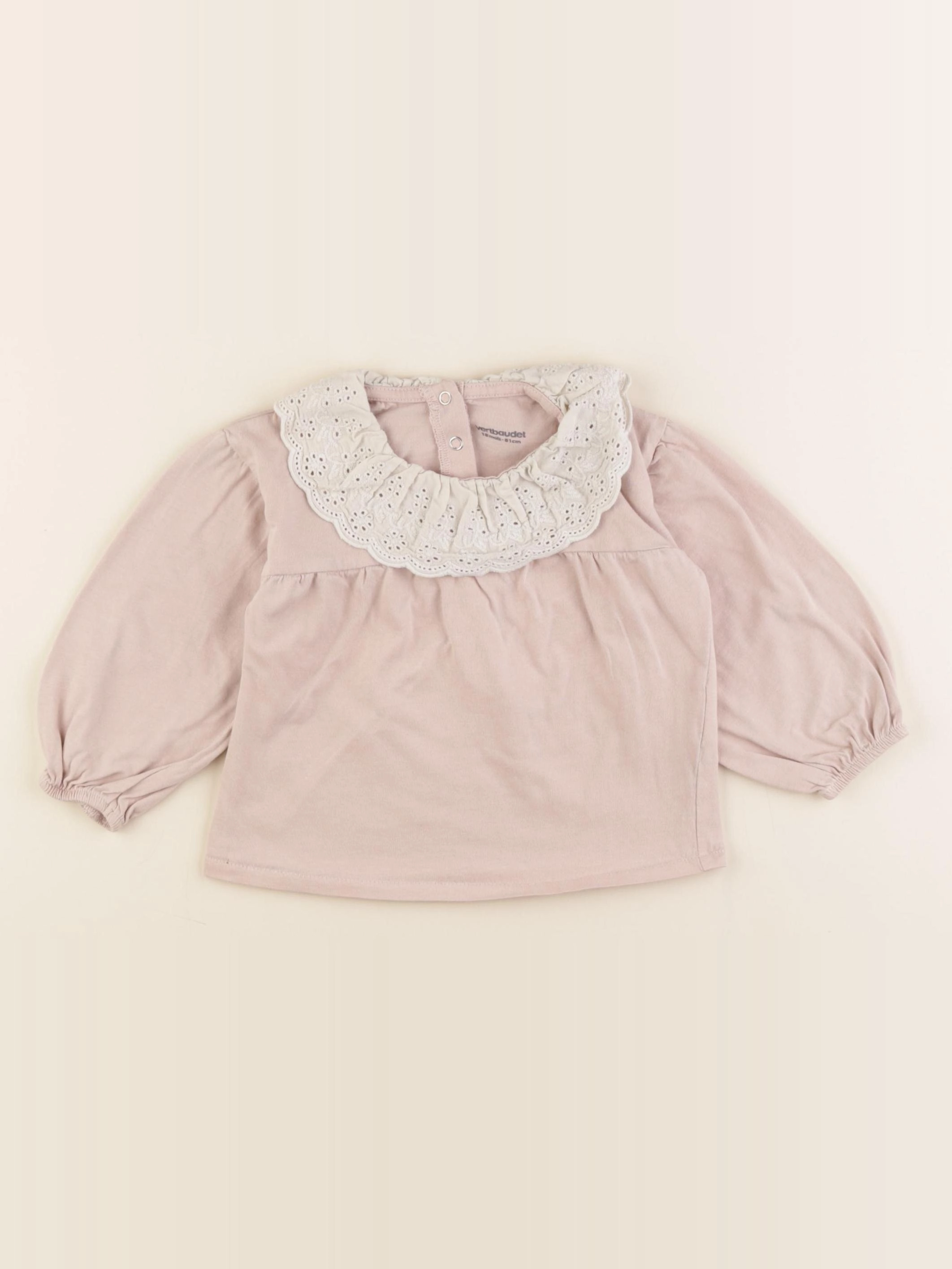 Vertbaudet - tee-shirt rose - 18 mois