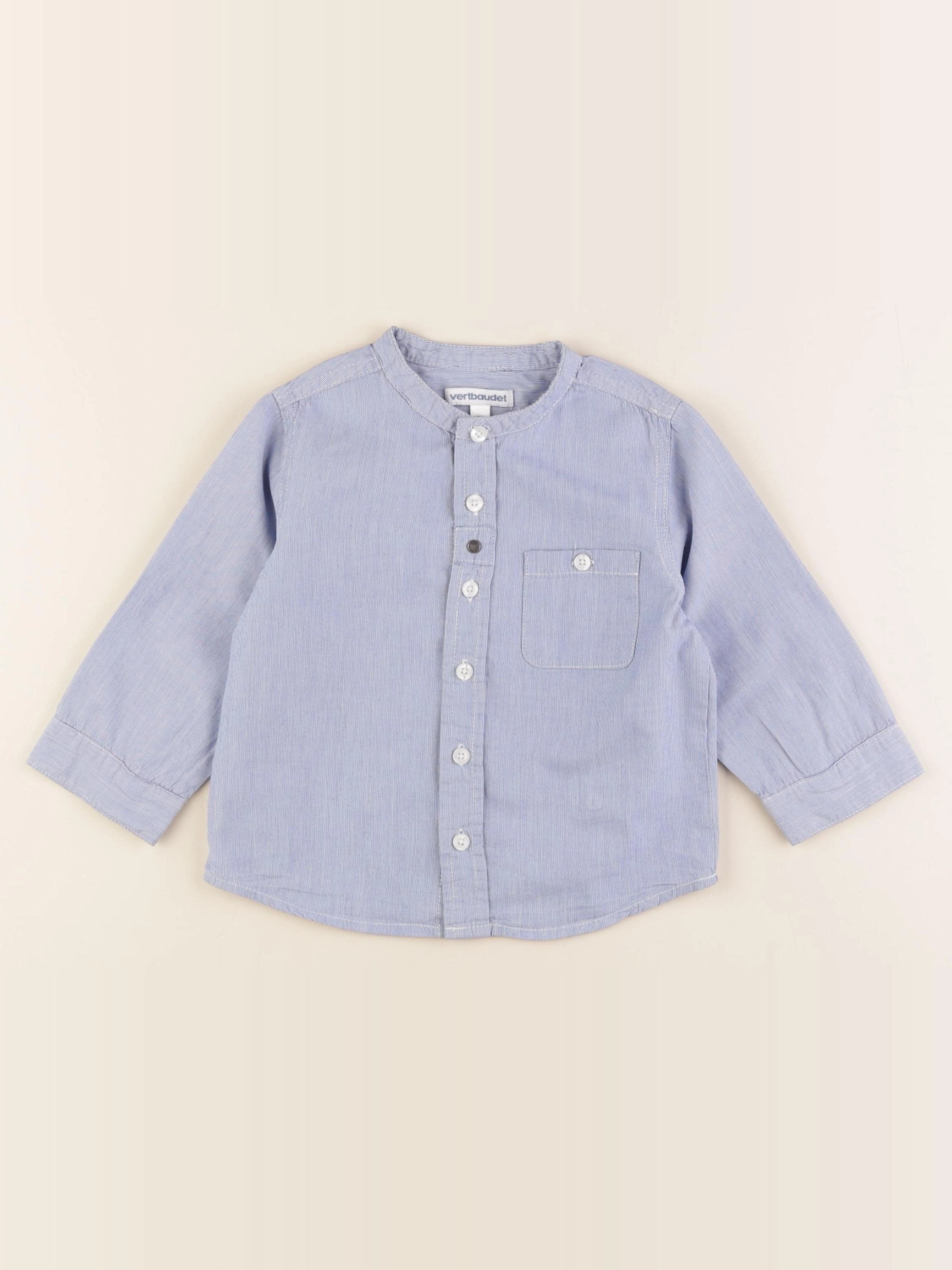 Vertbaudet - chemise bleu - 24 mois