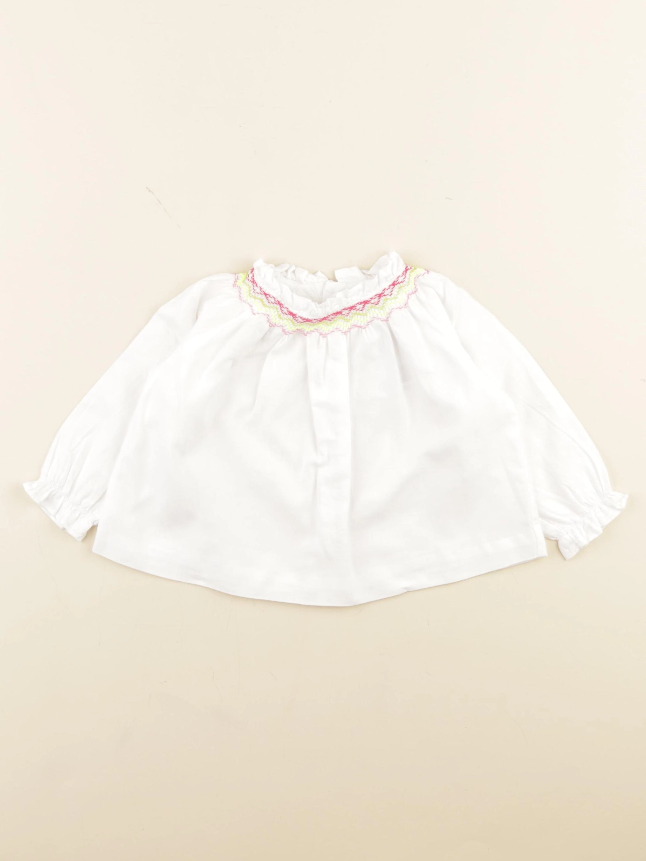 Jacadi - blouse blanc - 12 mois