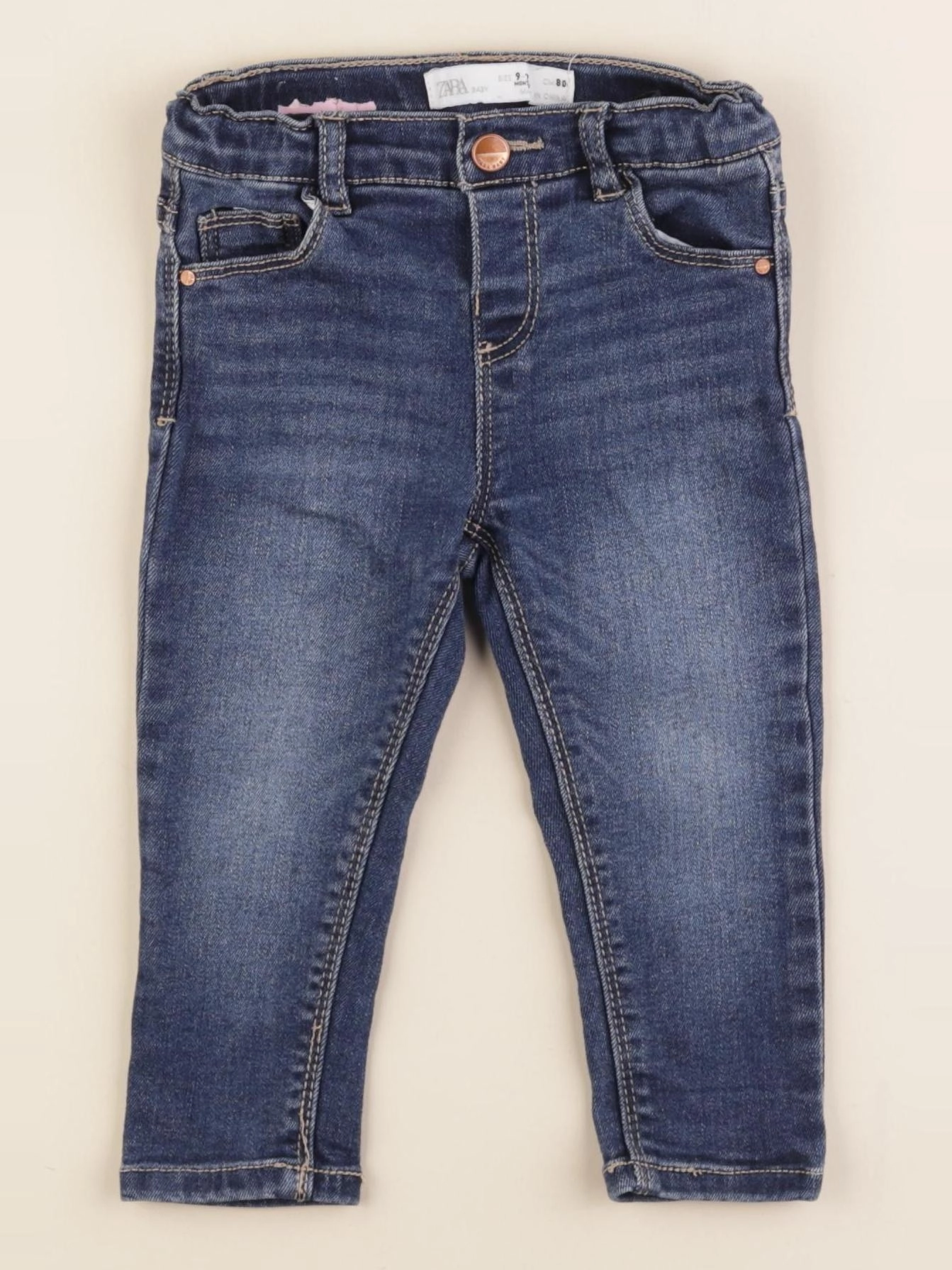 Zara - jean bleu - 9/12 mois