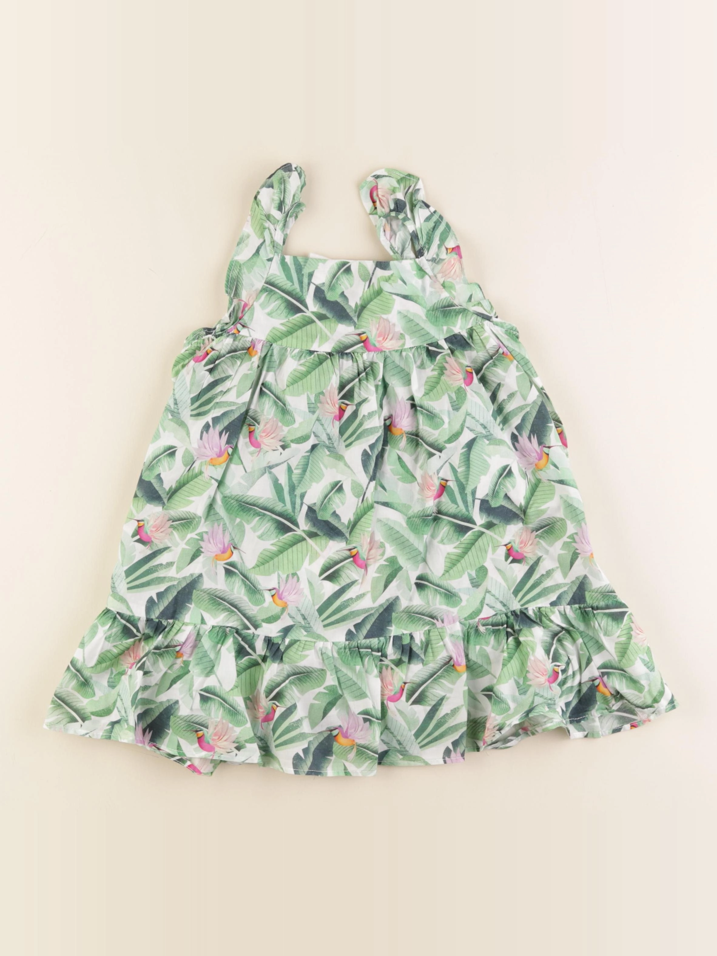 H&M - robe vert - 18/24 mois