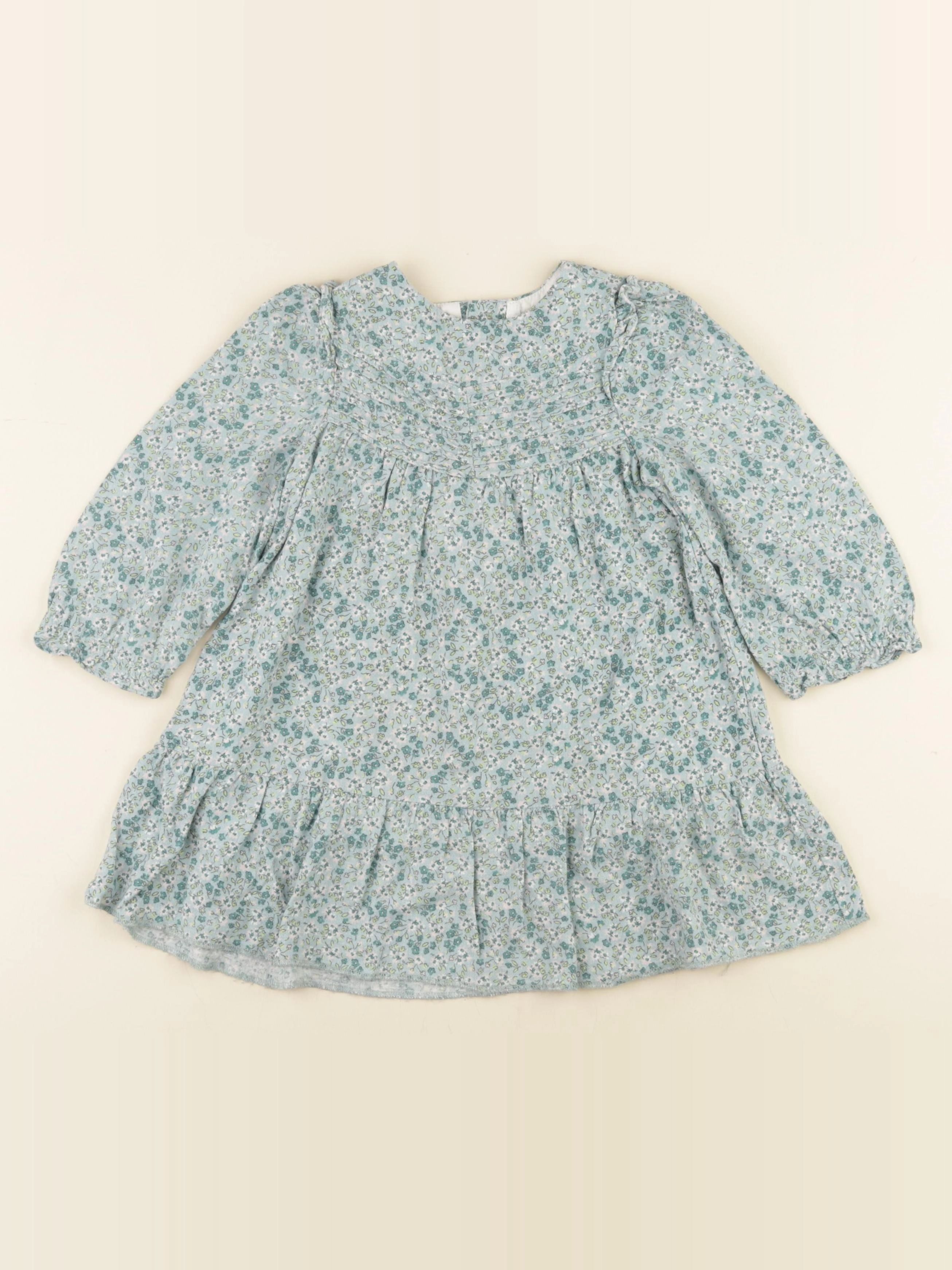 Zara - robe vert - 2/3 ans