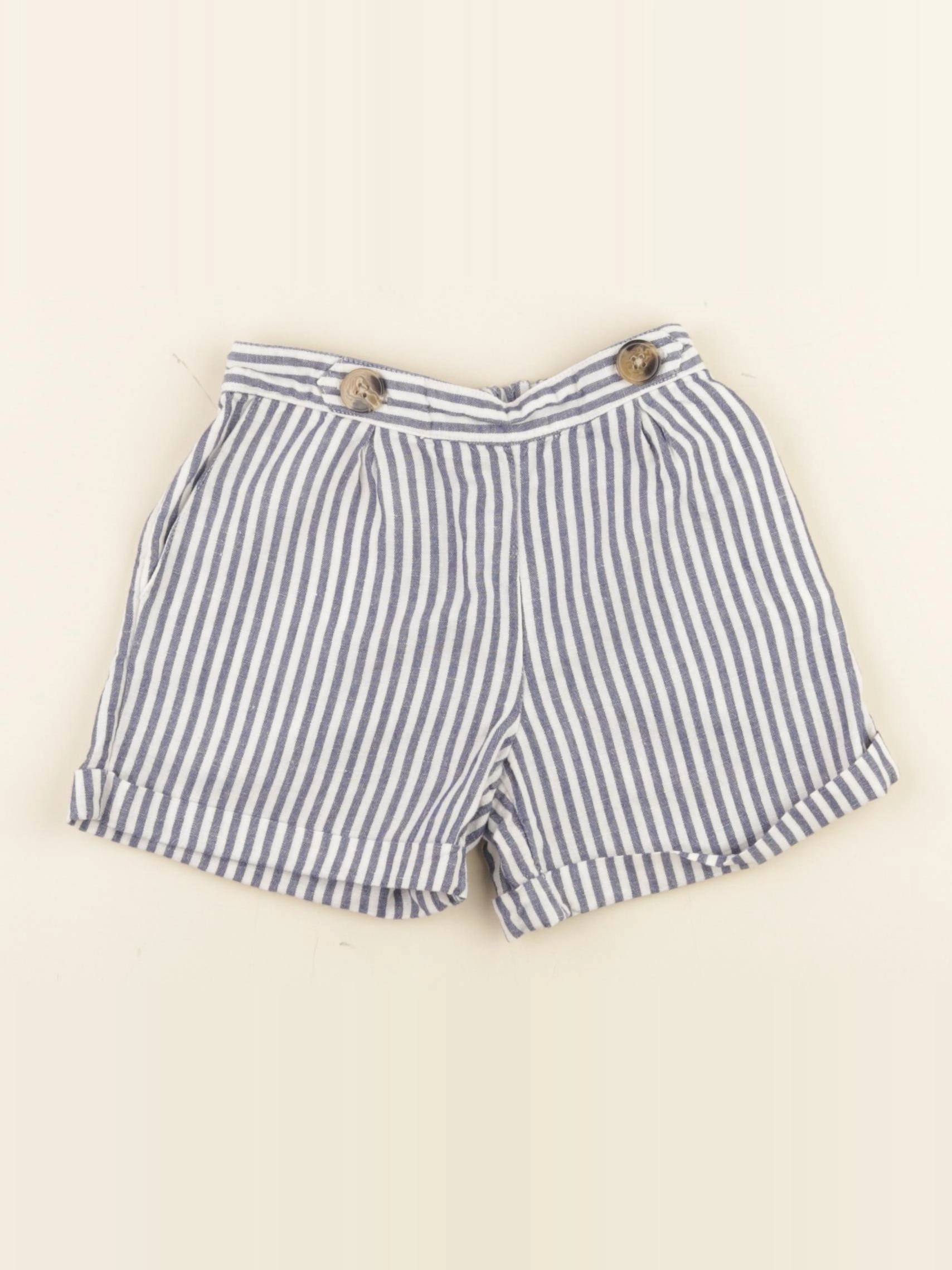 Cyrillus - short bleu, blanc - 4 ans