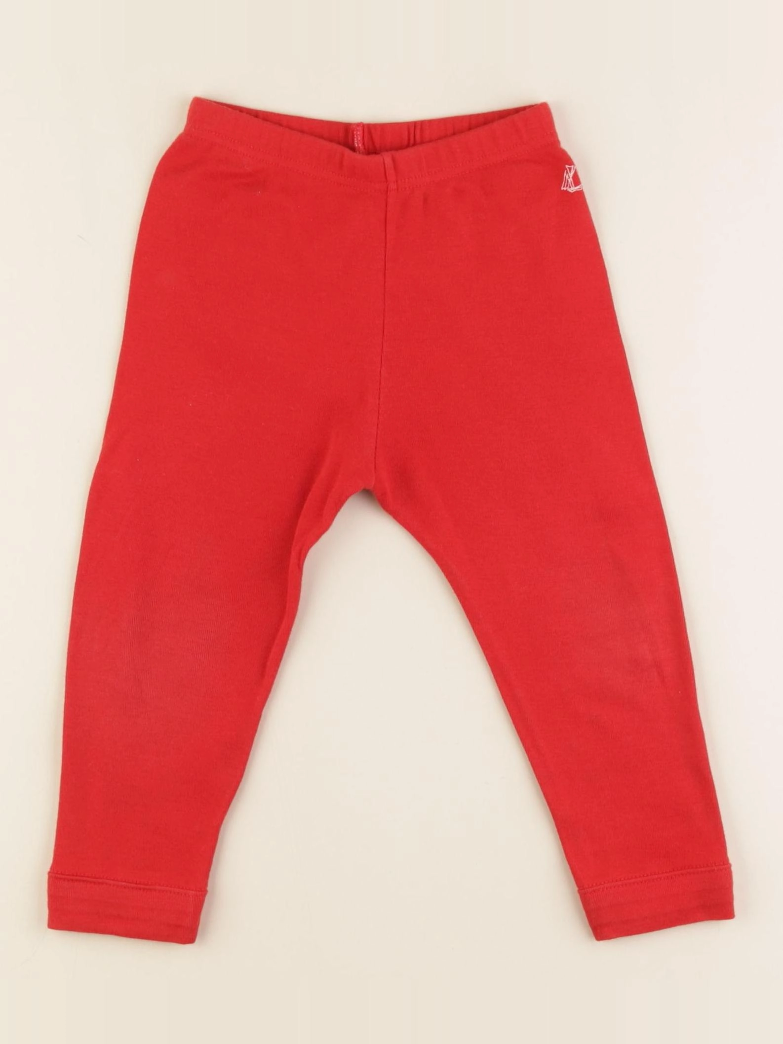 Petit Bateau - legging rouge - 24 mois