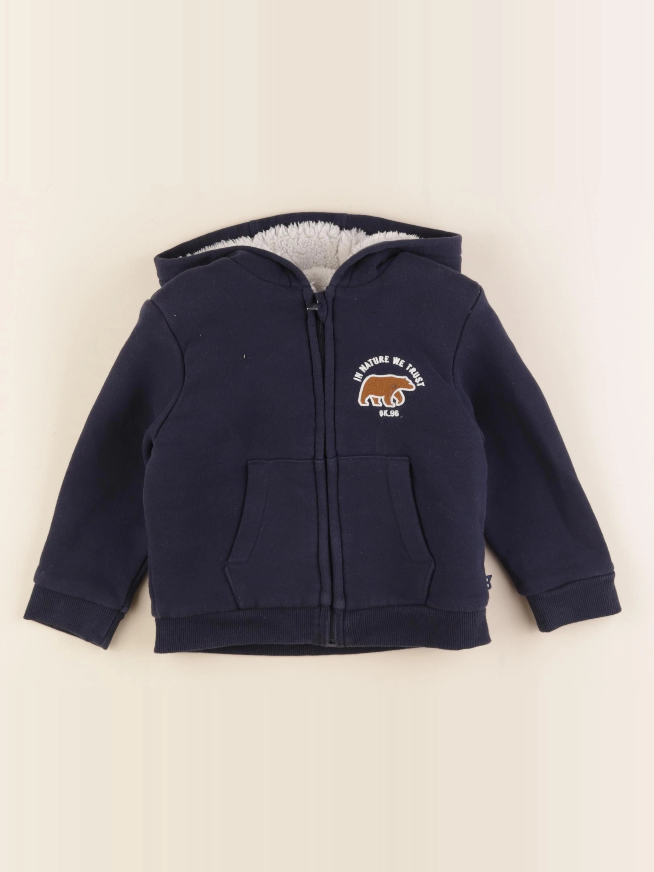Okaidi - sweat bleu - 3 ans