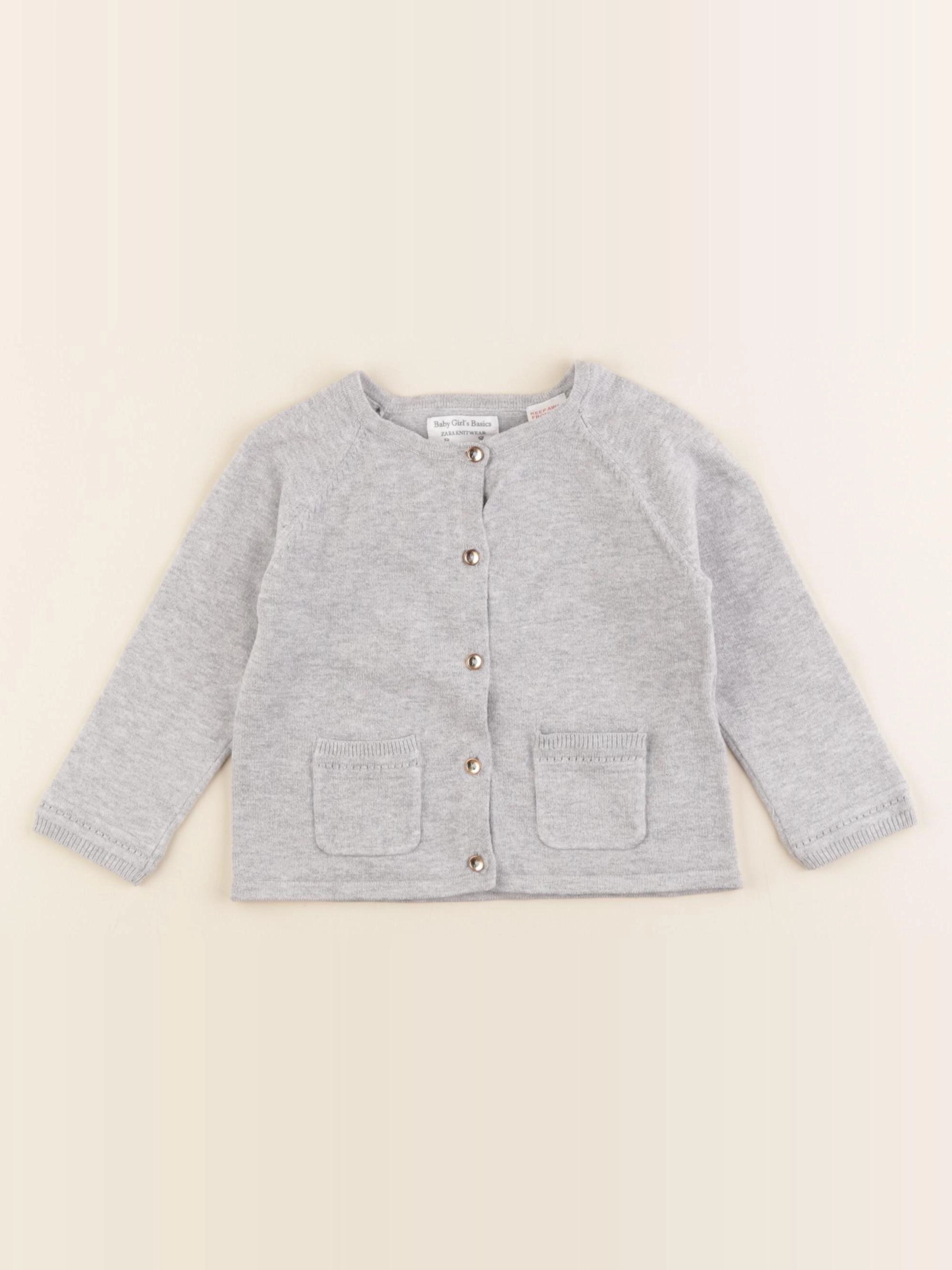 Zara - gilet gris - 18 mois