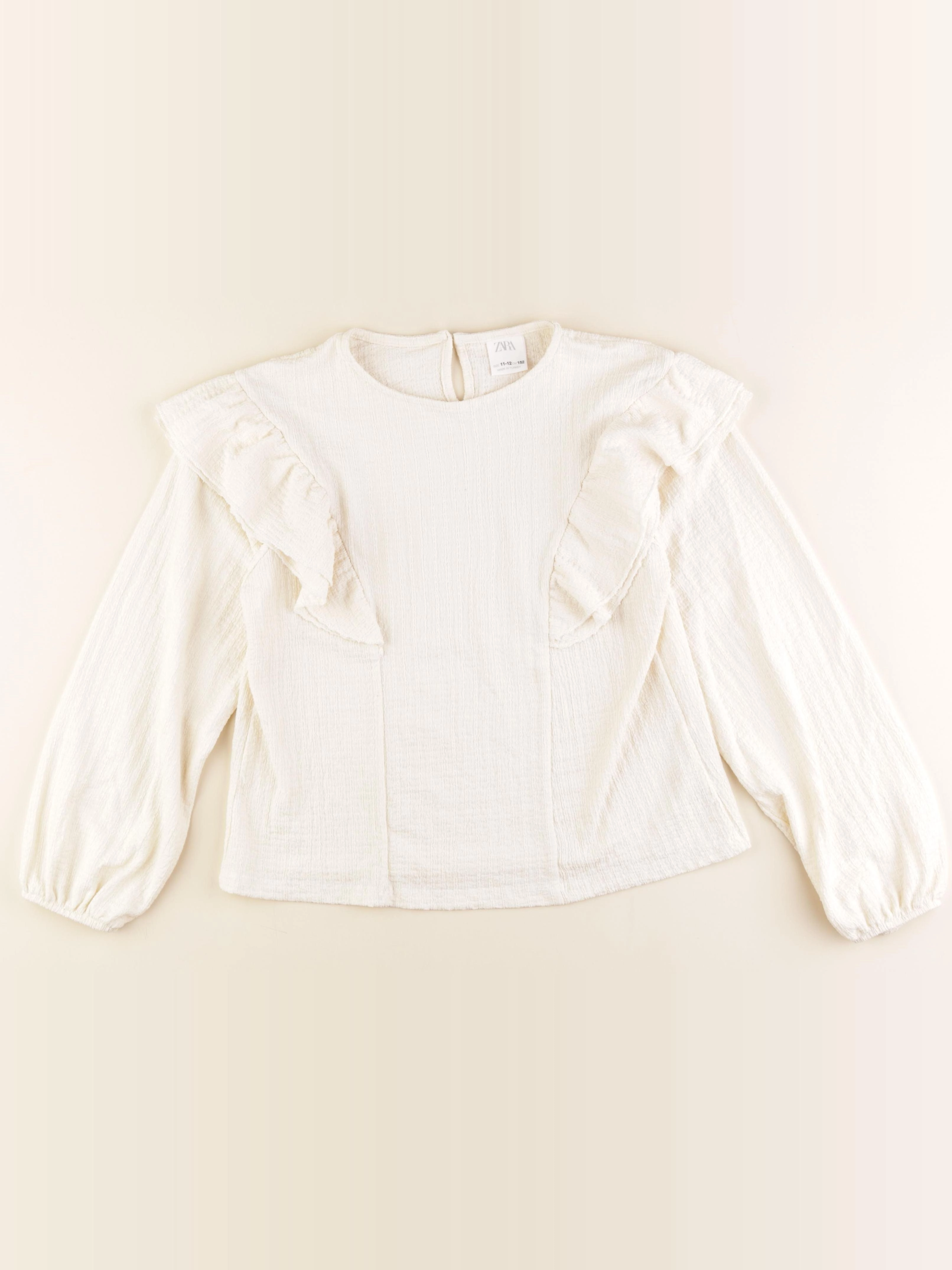 Zara - blouse beige - 11/12 ans