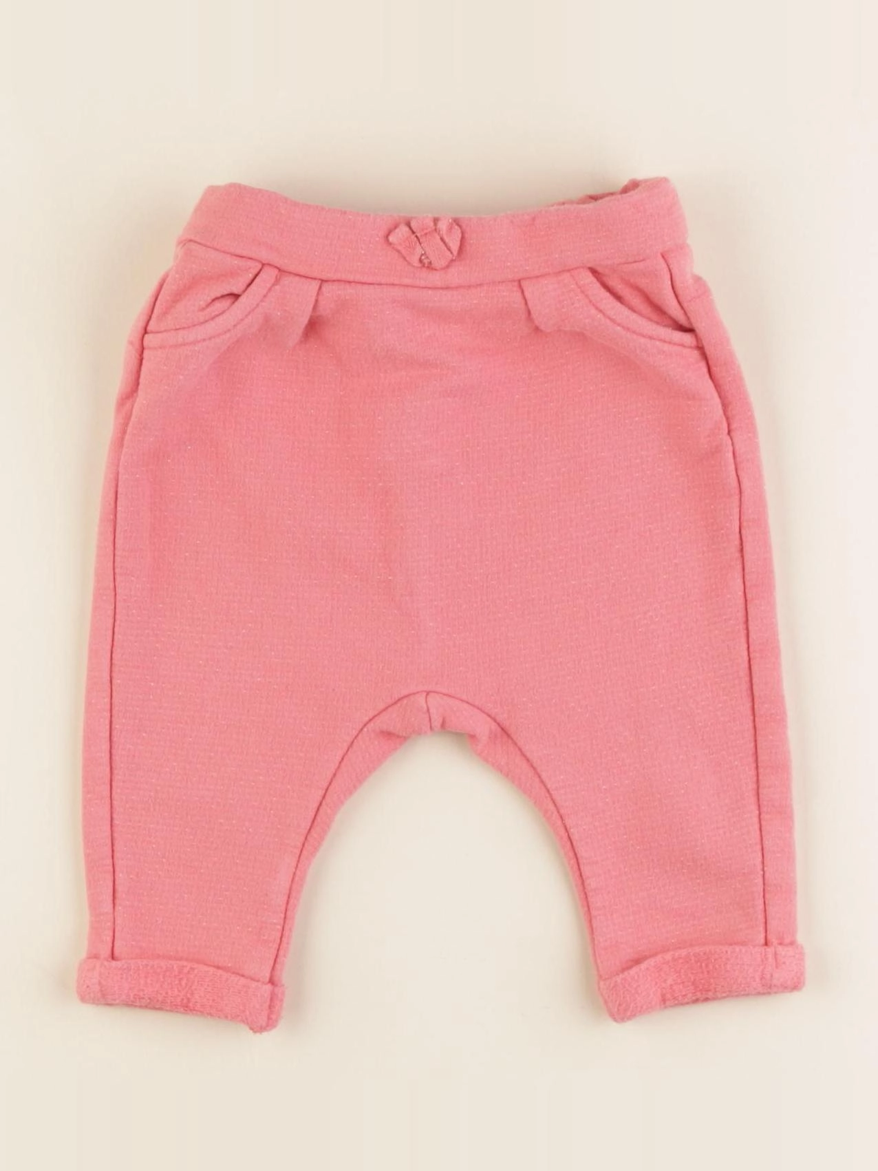 Tape à l'oeil - sarouel rose - 6 mois