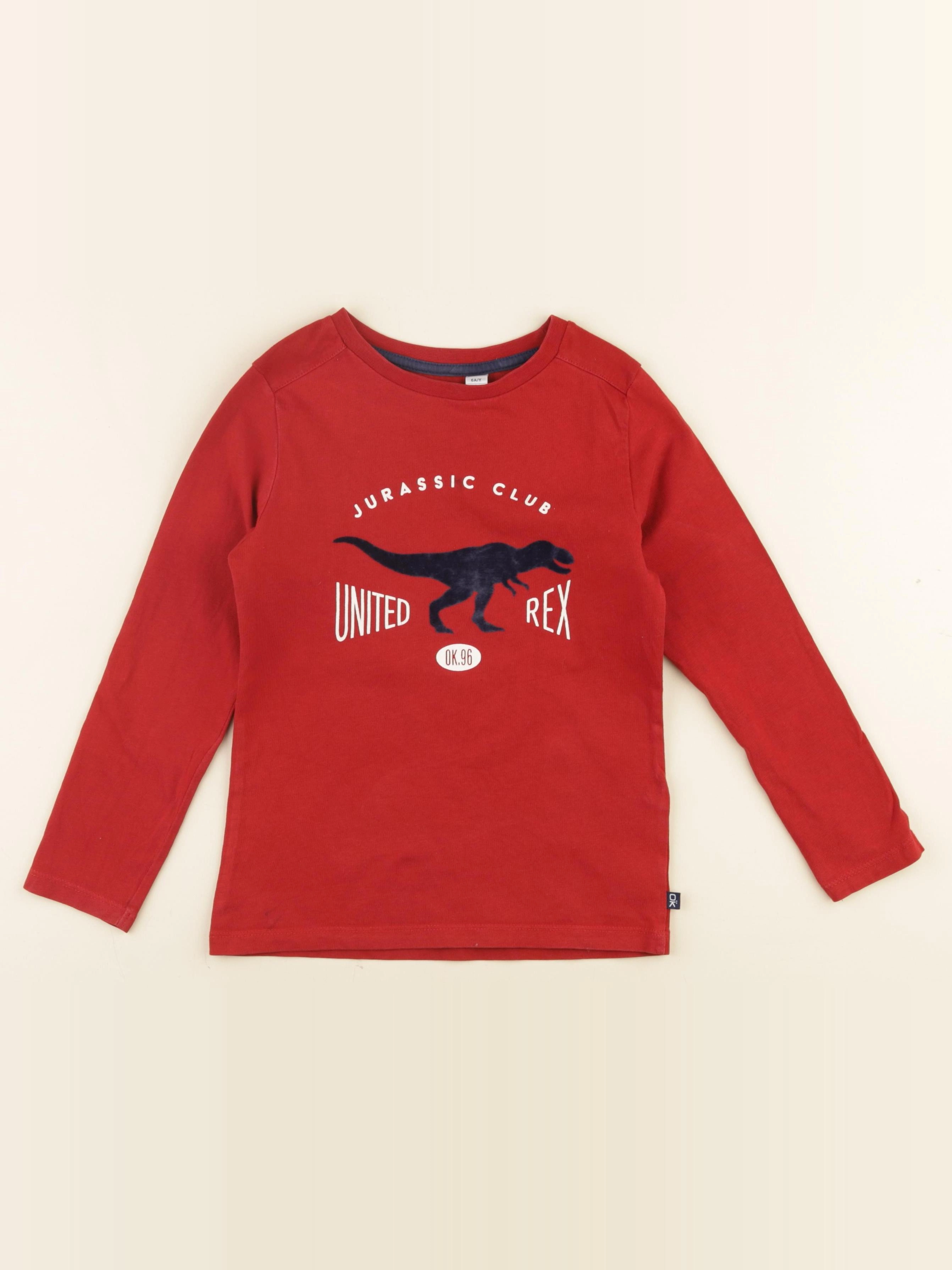 Okaidi - tee-shirt rouge - 6 ans