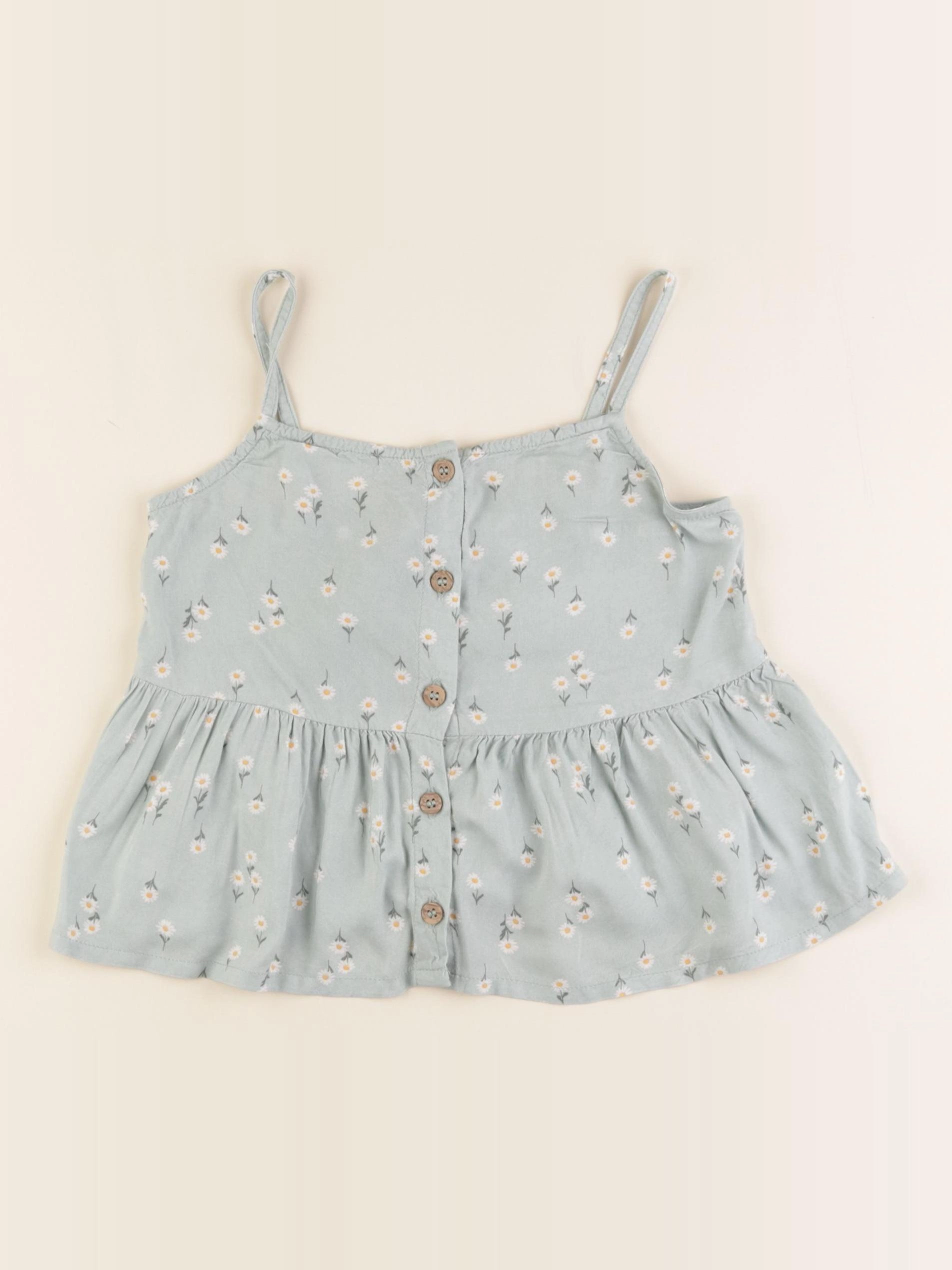 H&M - blouse vert - 5/6 ans