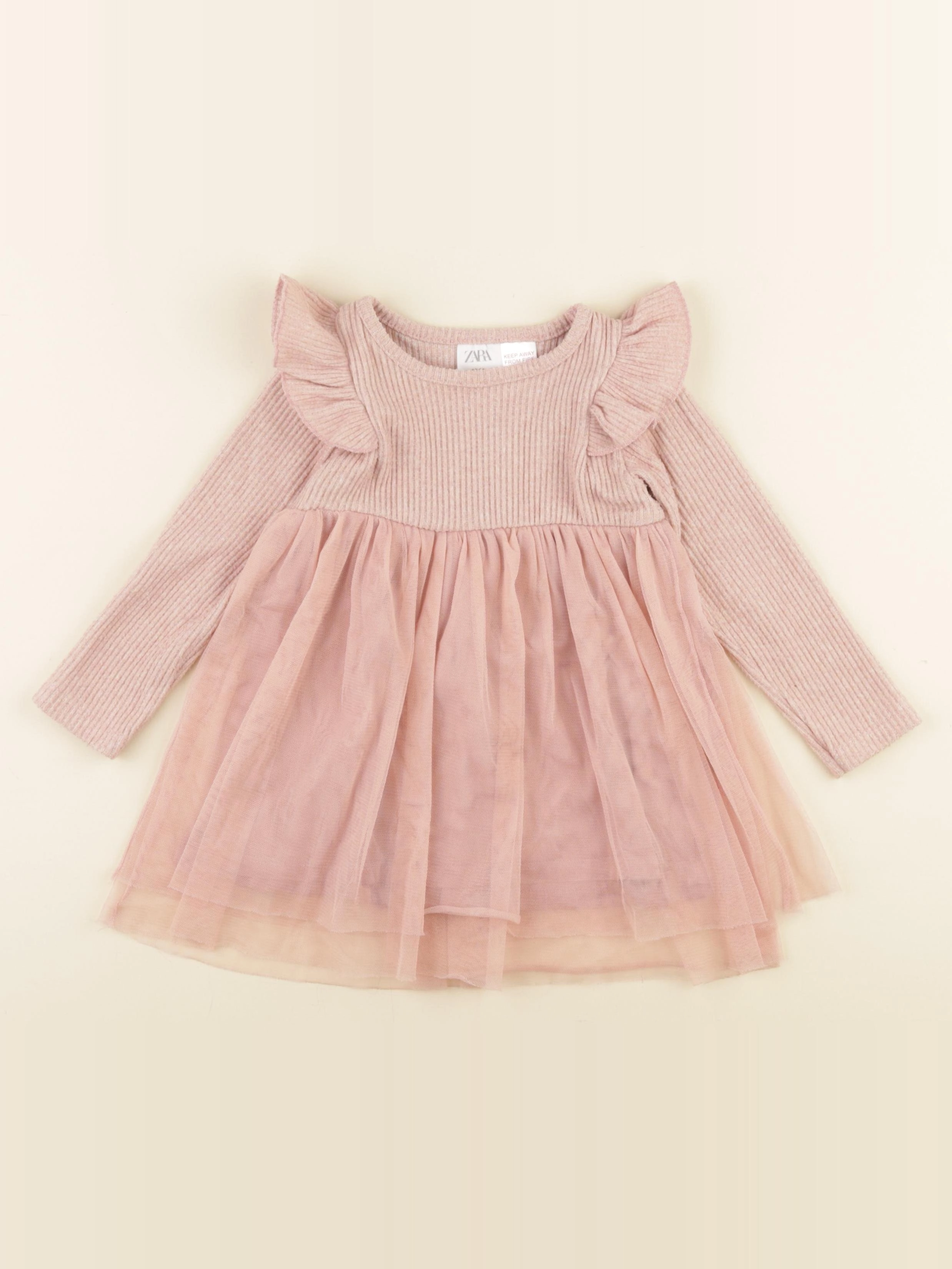 Zara - robe rose - 18/24 mois