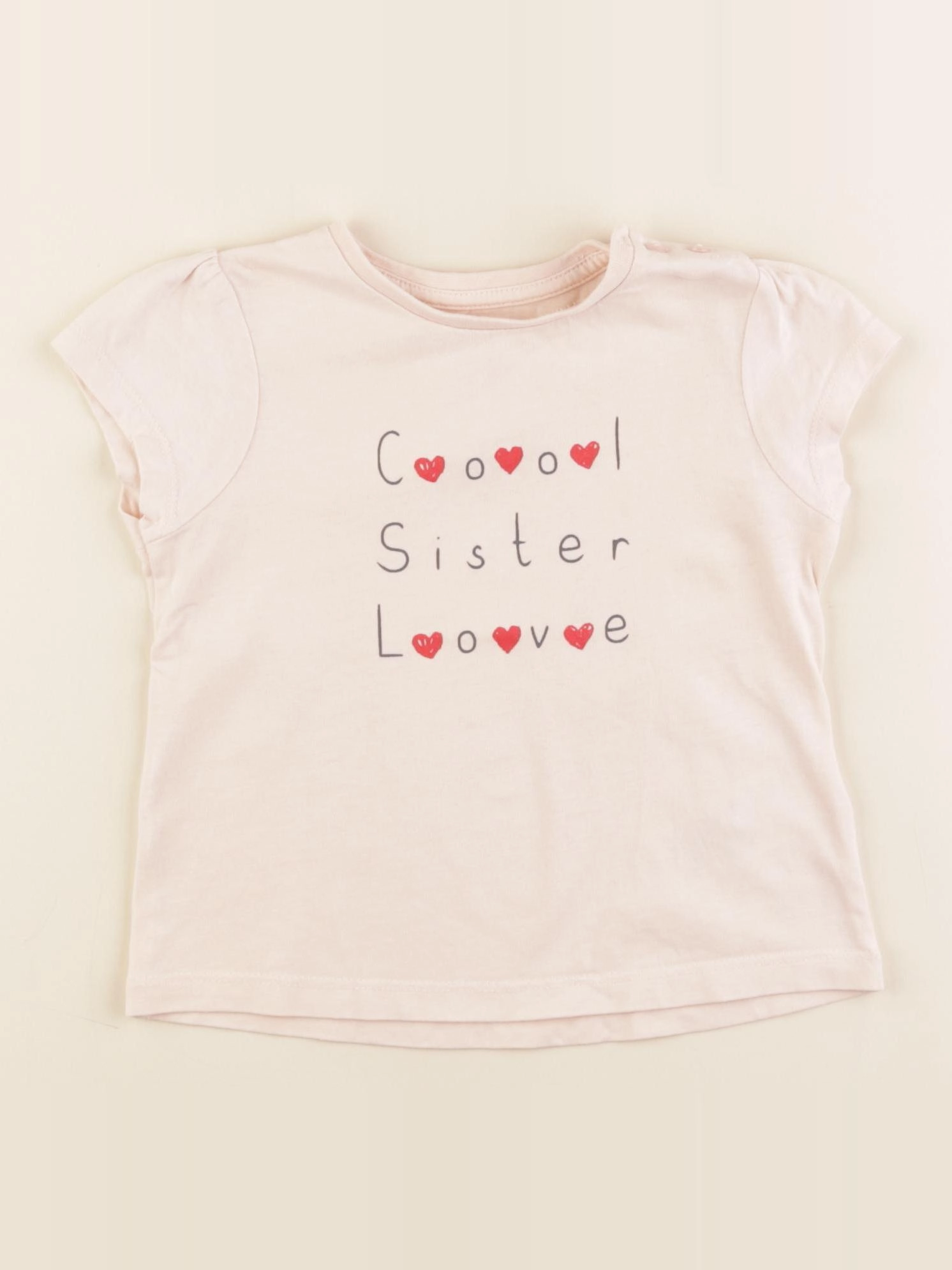 Vertbaudet - tee-shirt rose - 24 mois