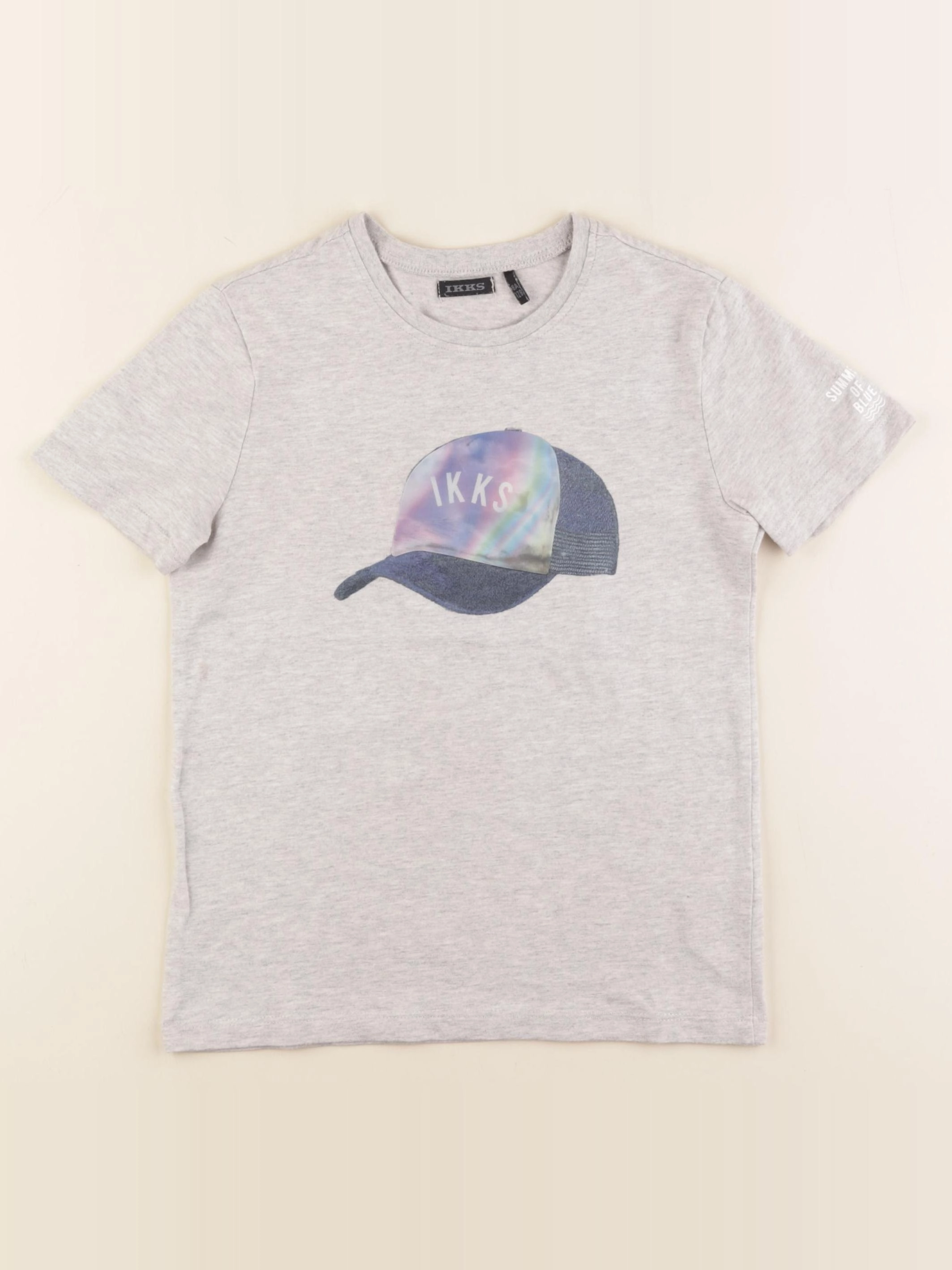IKKS - tee-shirt gris - 8 ans