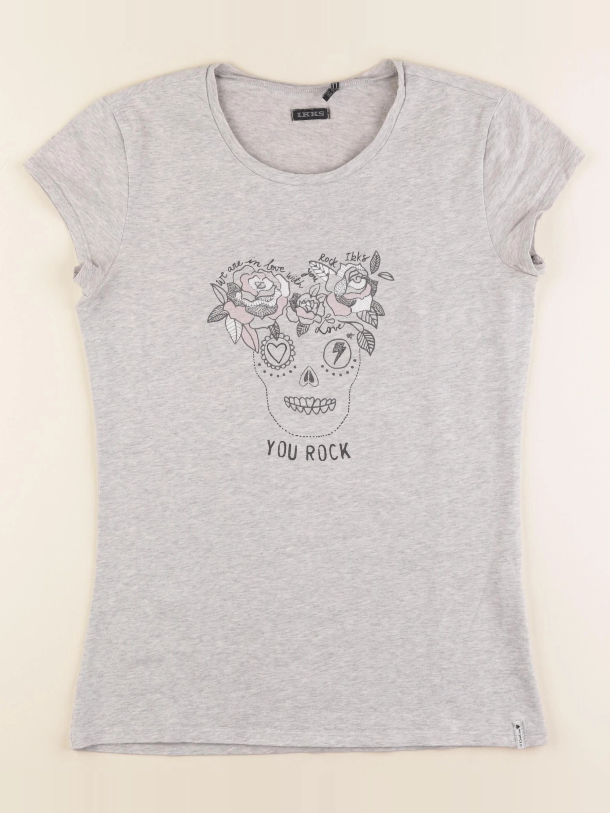 IKKS - tee-shirt gris - 14 ans