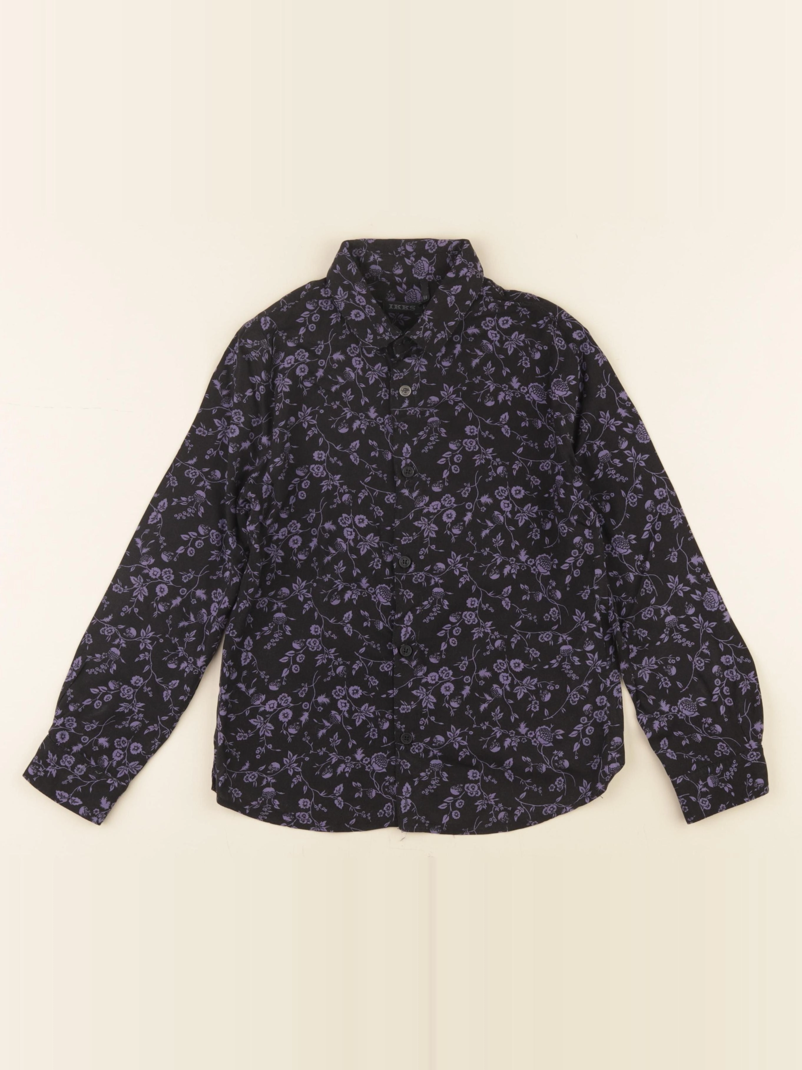 IKKS - blouse violet, noir - 6 ans
