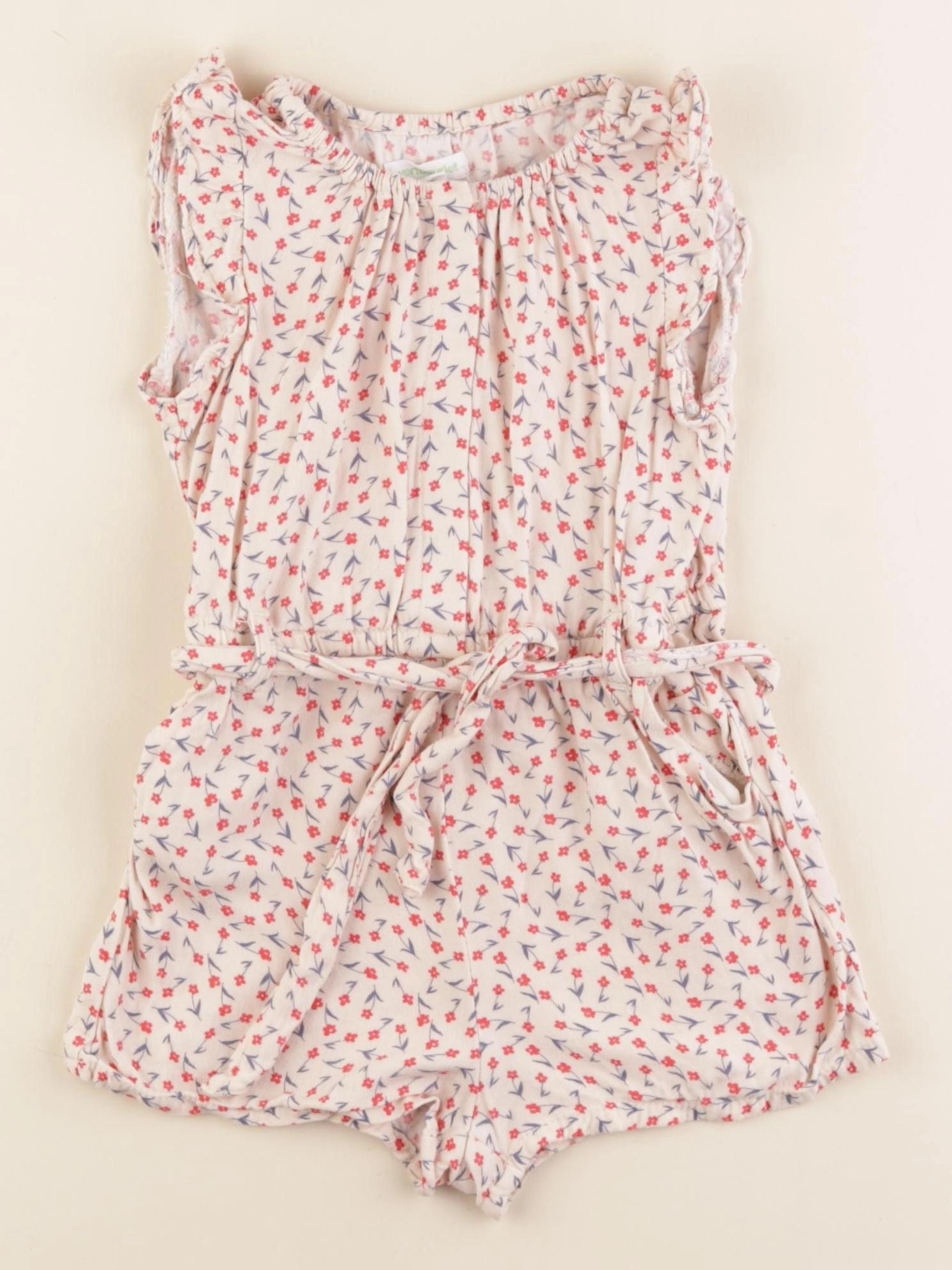 Vertbaudet - combinaison beige - 4 ans