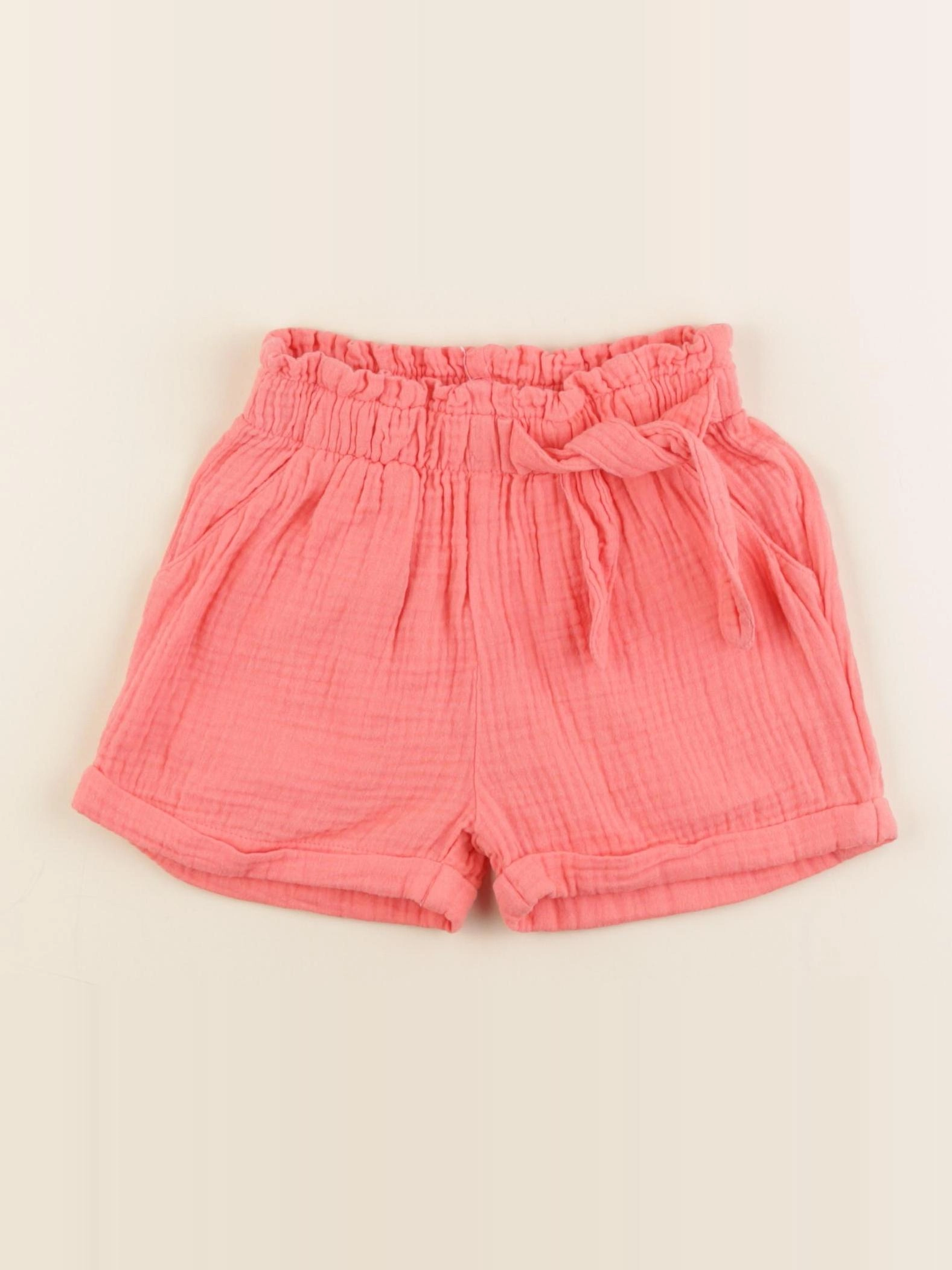 Vertbaudet - short orange - 4 ans