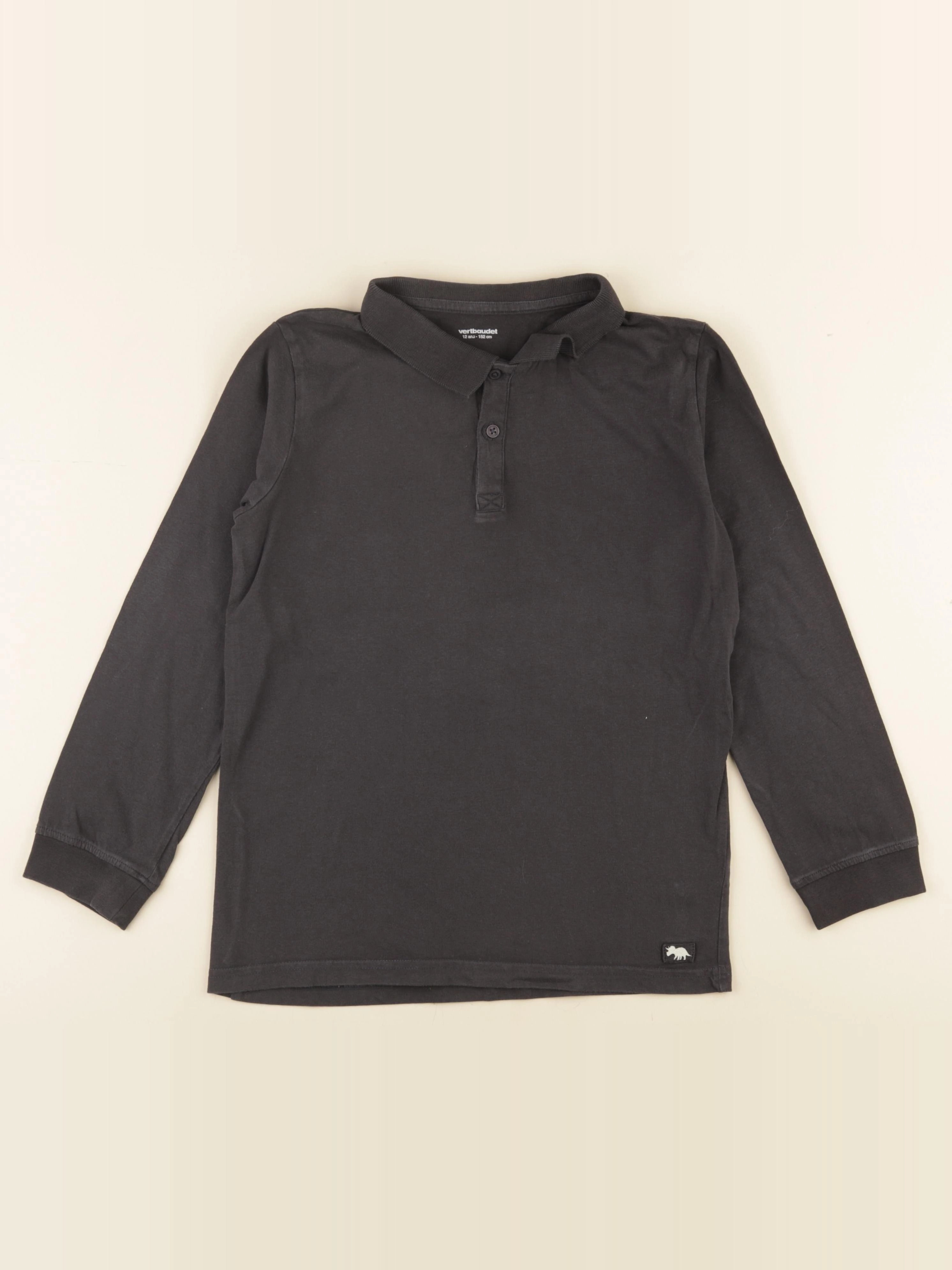 Vertbaudet - polo gris - 12 ans