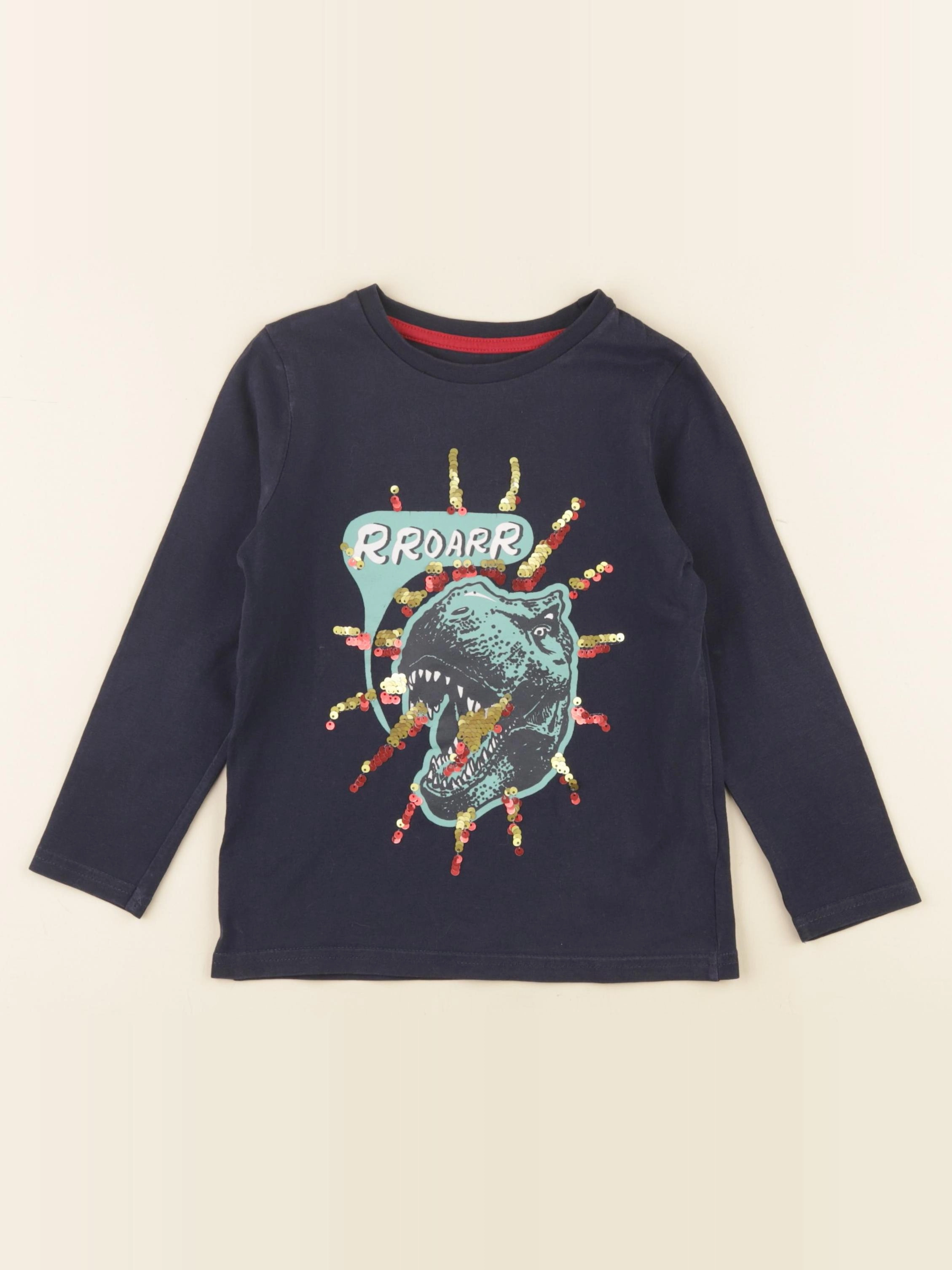 Vertbaudet - tee-shirt bleu - 5 ans