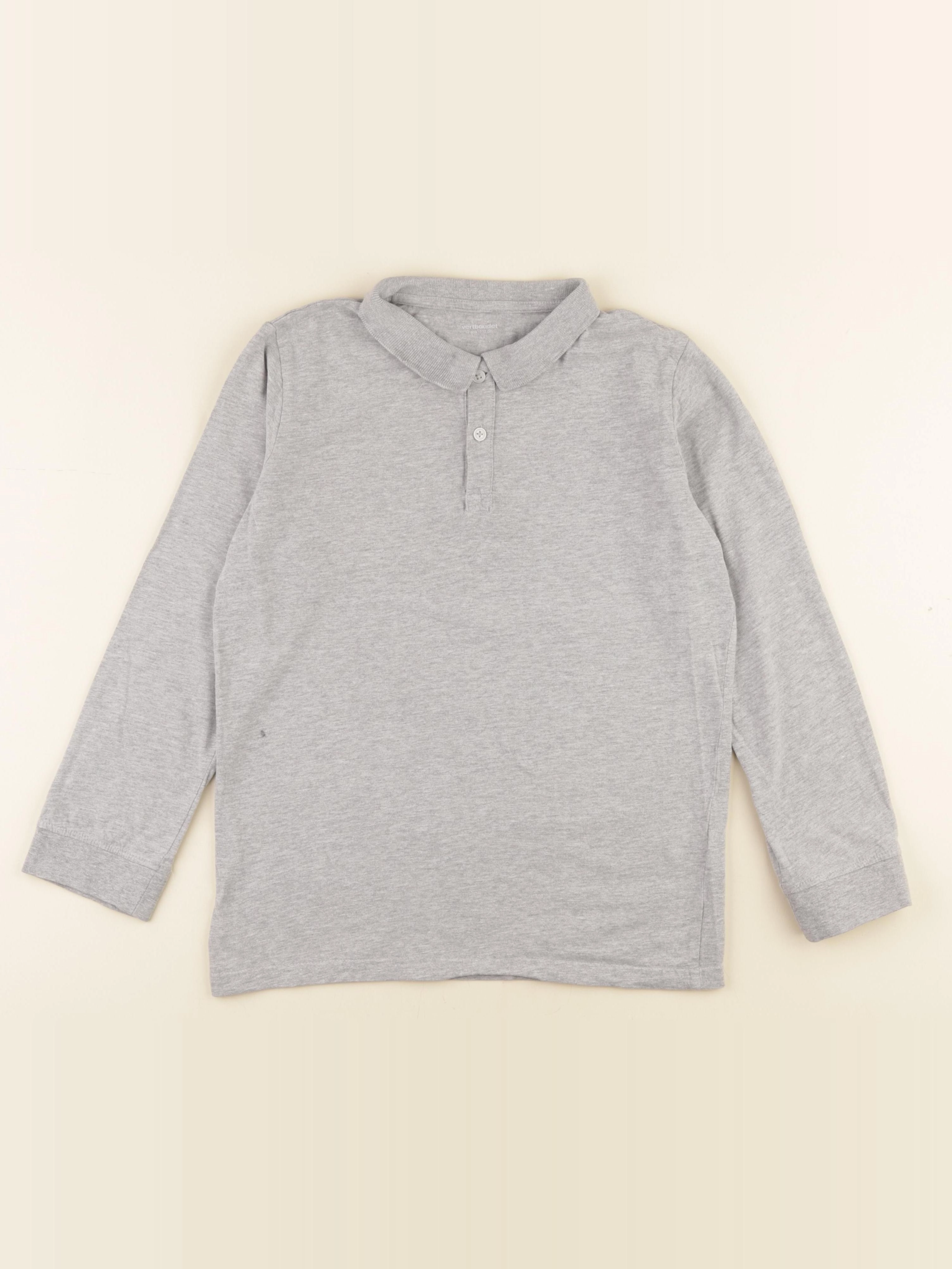 Vertbaudet - polo gris - 12 ans