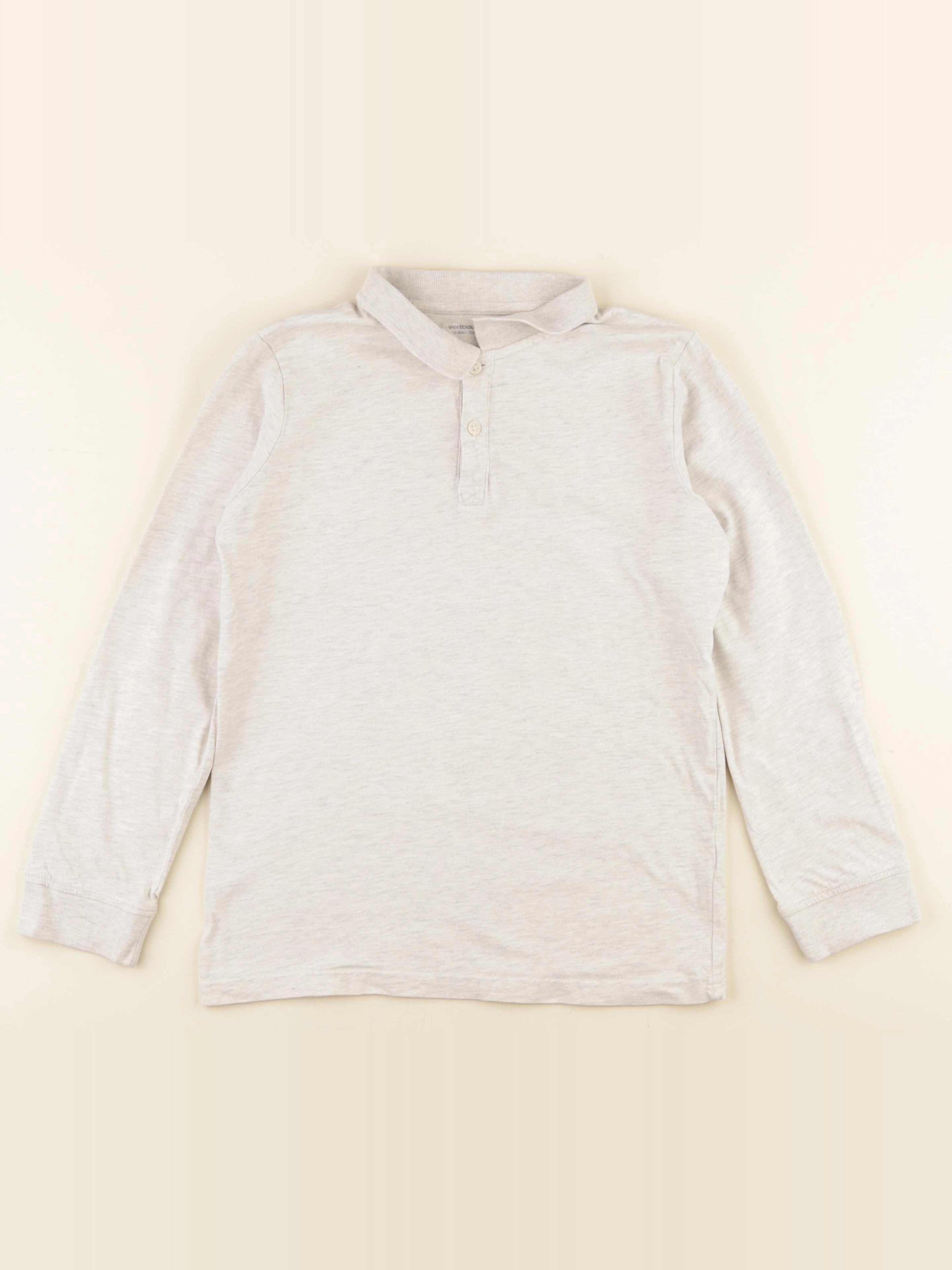 Vertbaudet - polo beige - 12 ans