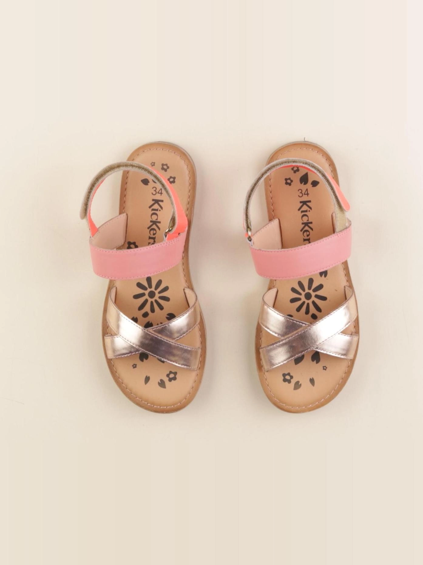 Kickers - sandales beige - pointure 34