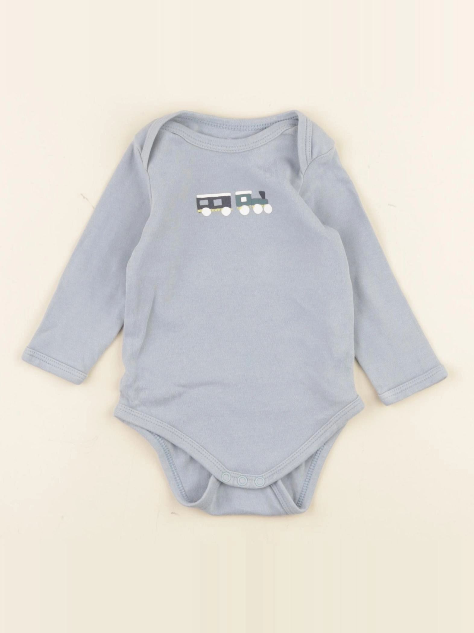 Vertbaudet - body bleu - 6 mois