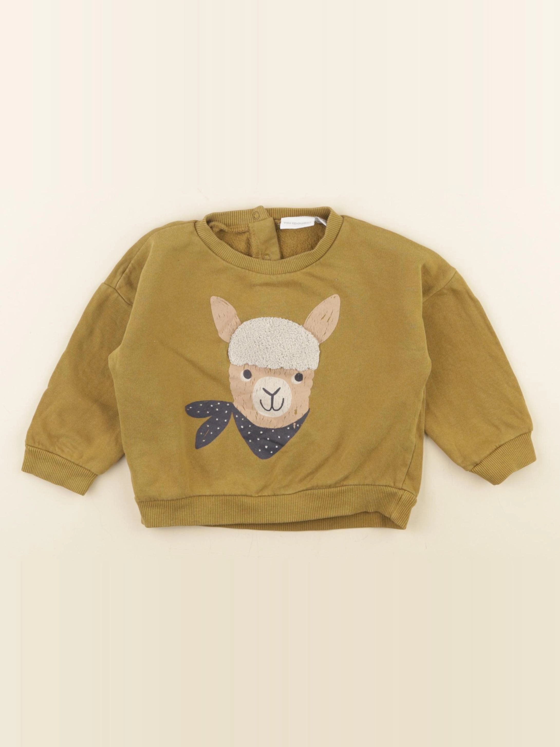 Vertbaudet - sweat marron - 18 mois