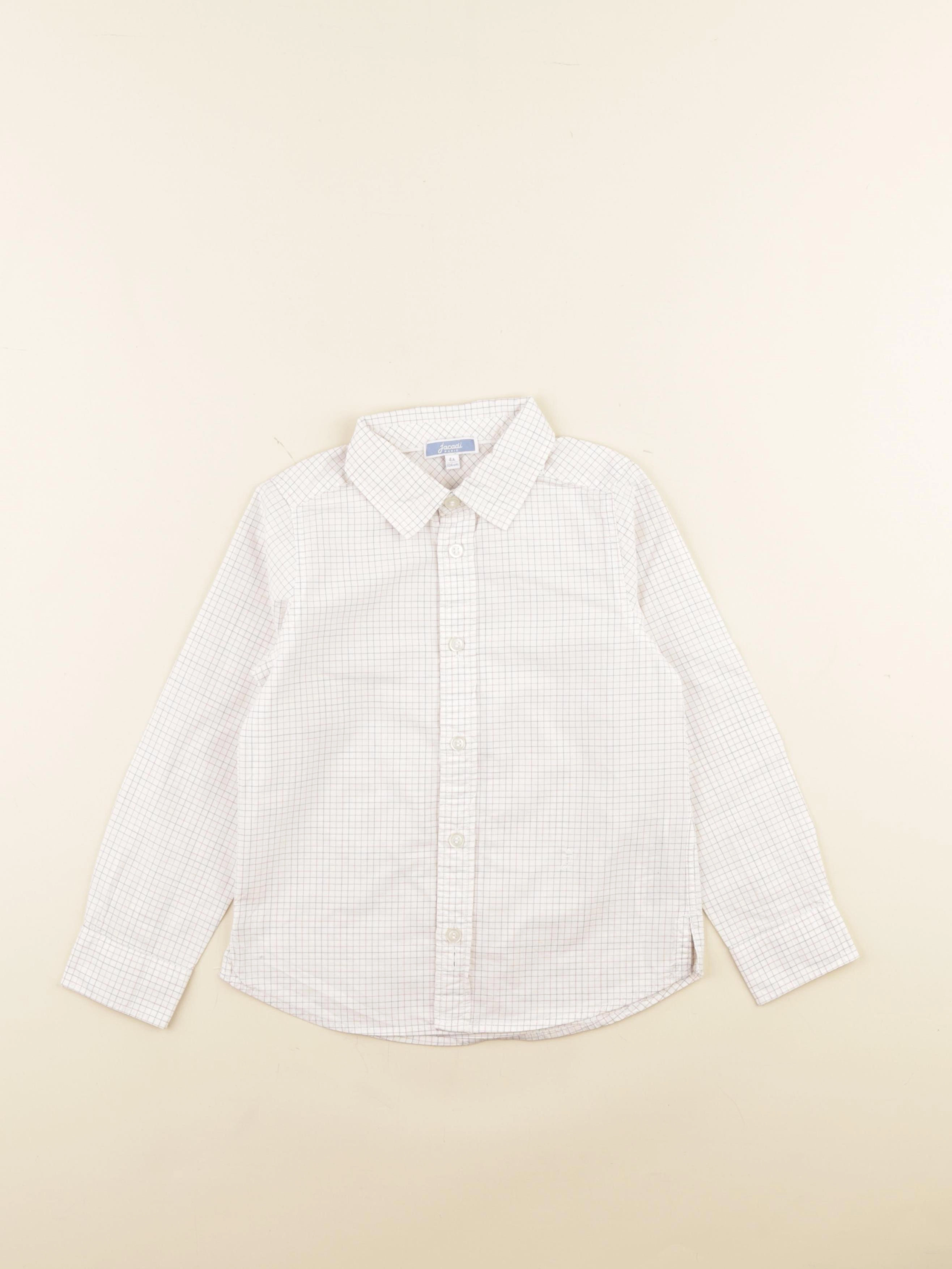 Jacadi - chemise blanc, bleu - 4 ans