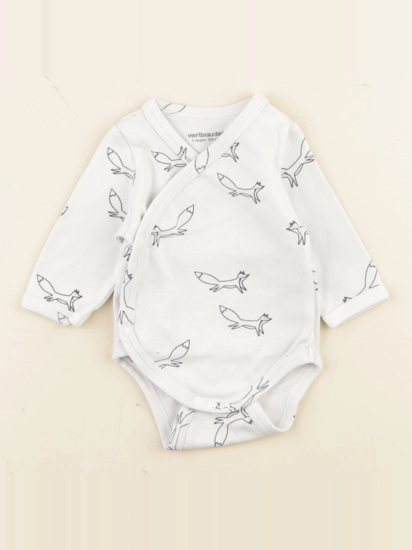 Vertbaudet - body blanc - 1 mois