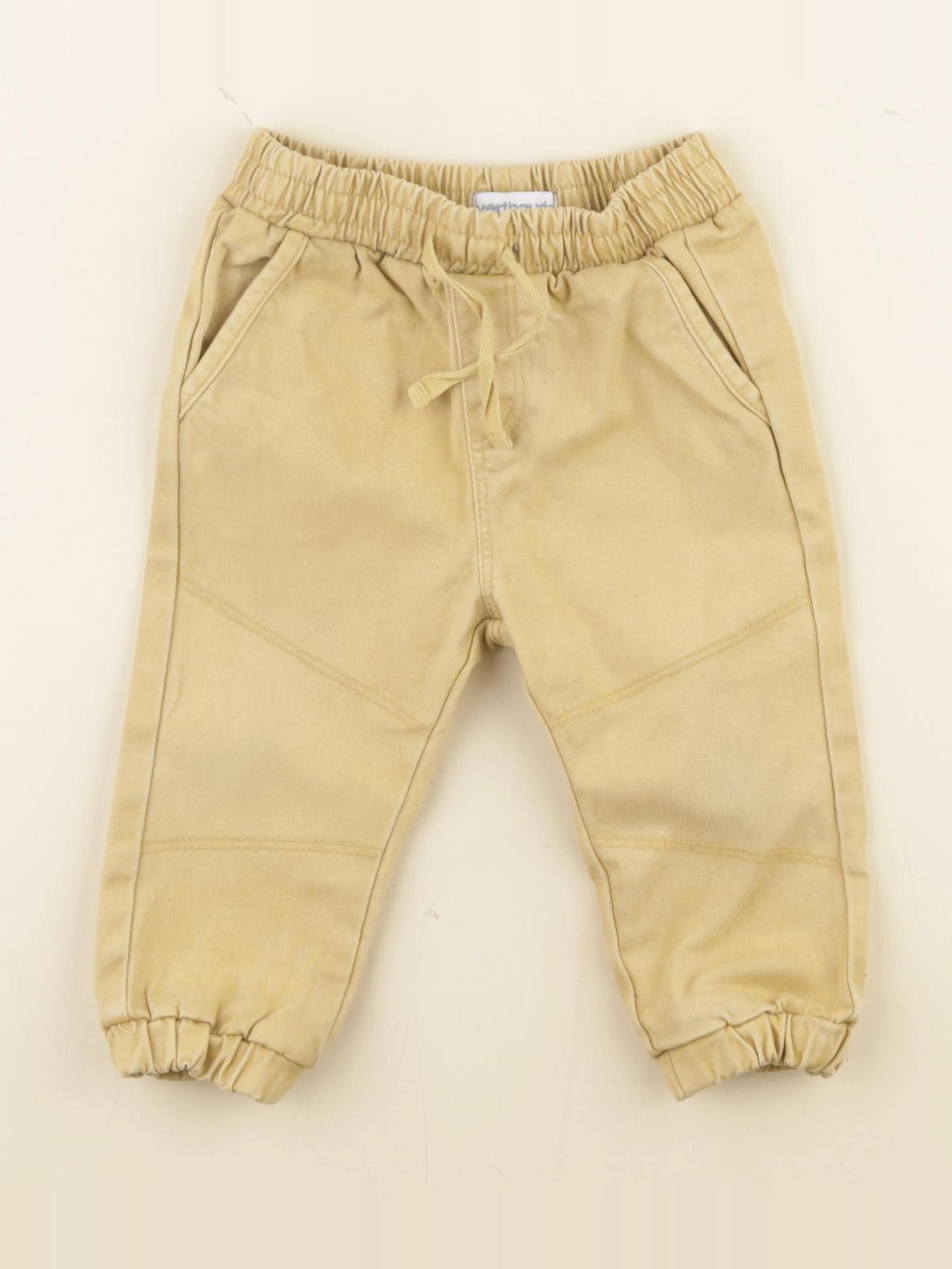 Vertbaudet - pantalon jaune - 9 mois