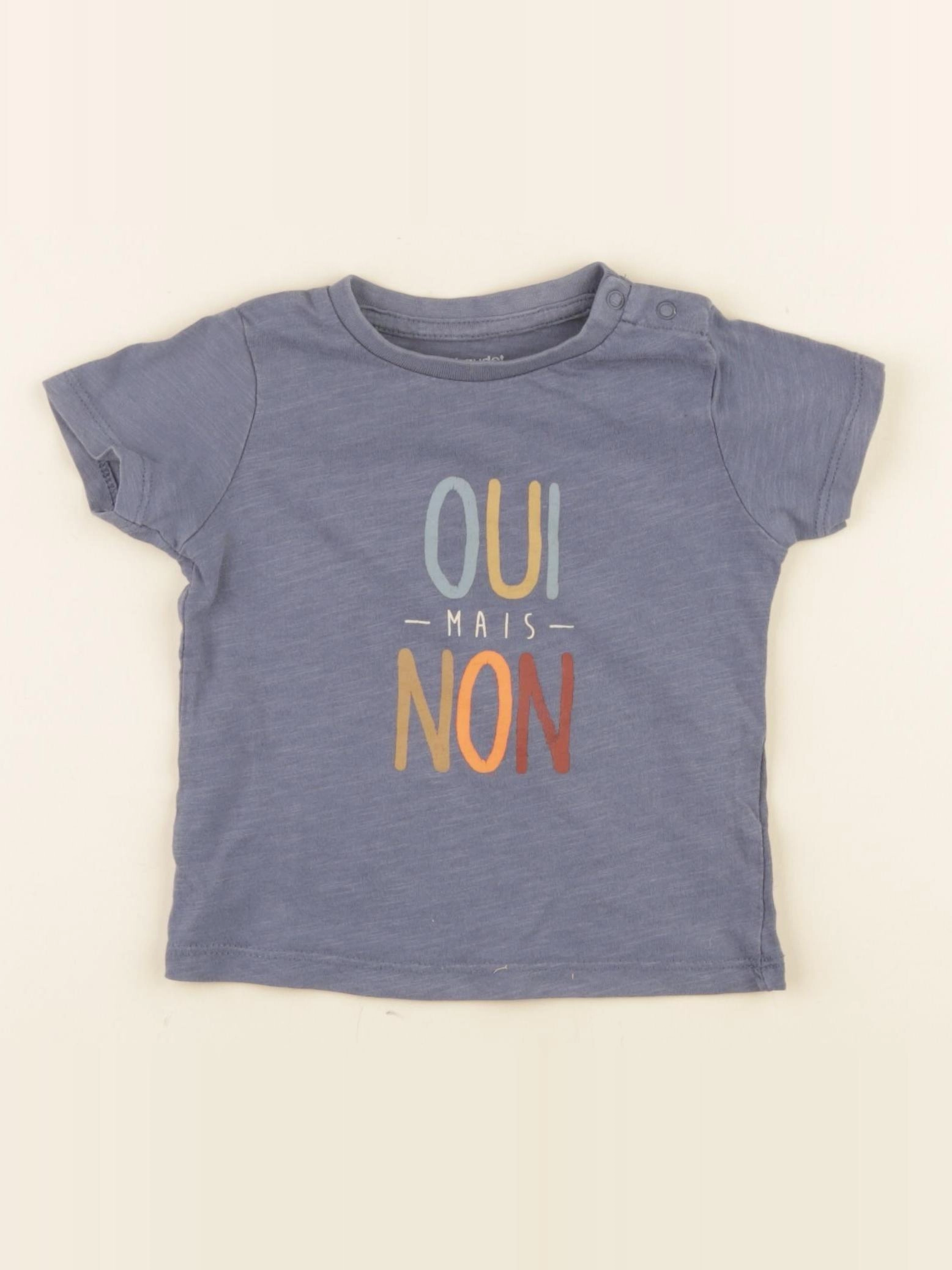 Vertbaudet - tee-shirt bleu - 9 mois